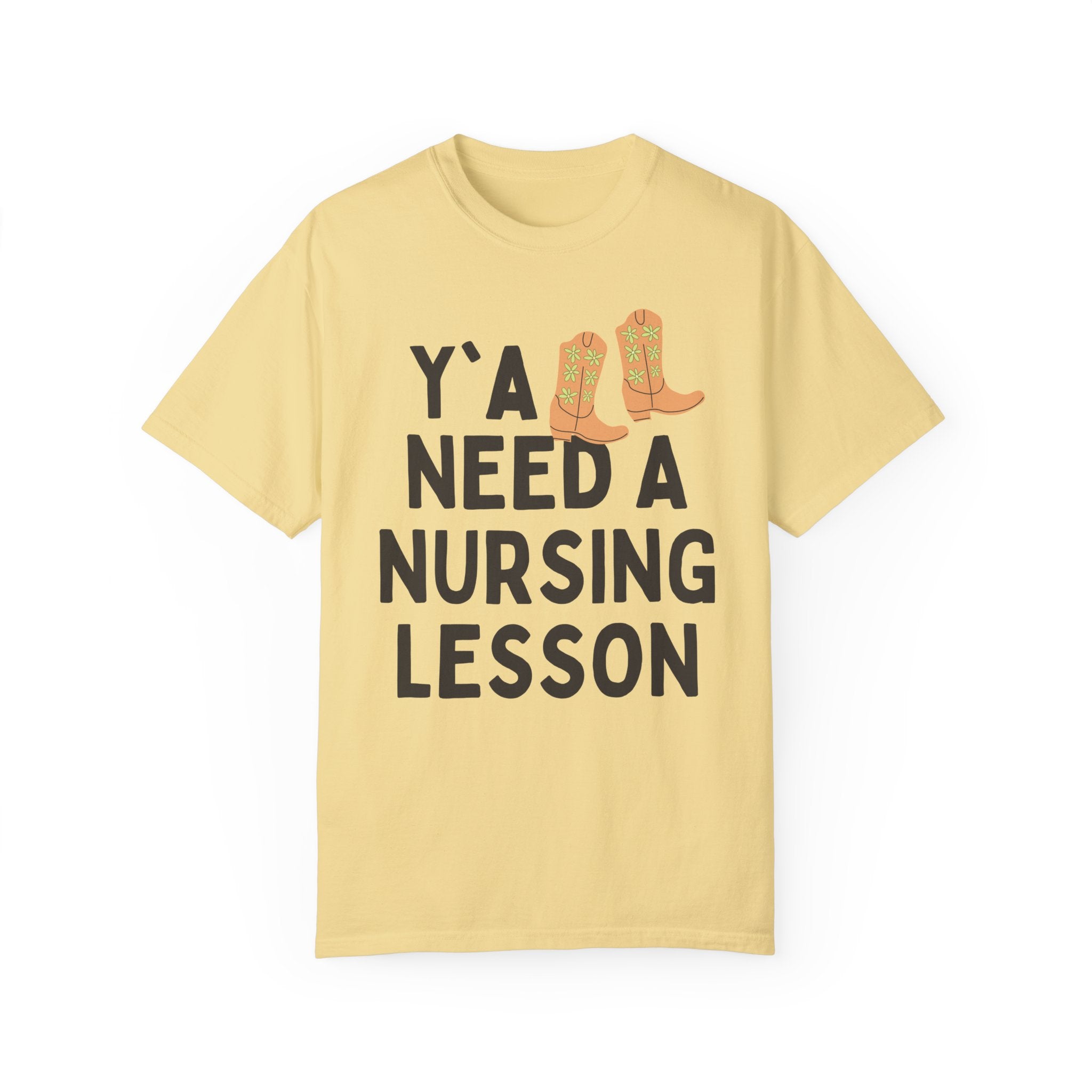 Nursing Teacher T-Shirt, Groovy Western Vibe: Y'all Need a Nursing Lesson, Registered Nurse Educator, Nursing School Matching Professor Tee - Opal and June