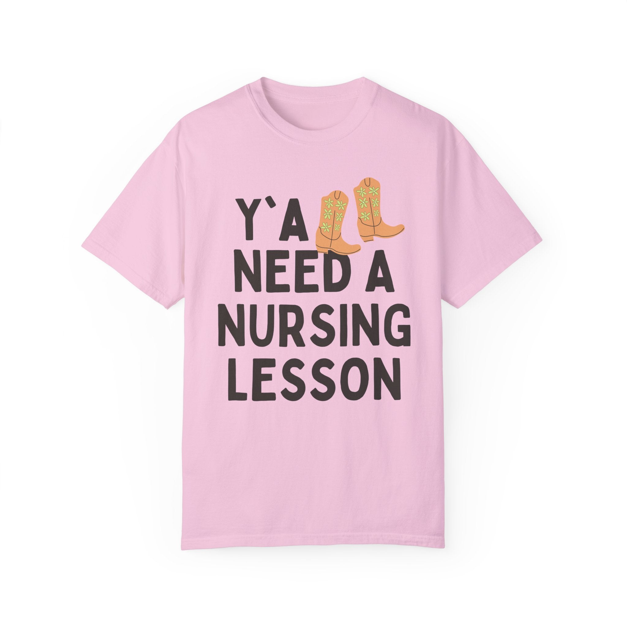 Nursing Teacher T-Shirt, Groovy Western Vibe: Y'all Need a Nursing Lesson, Registered Nurse Educator, Nursing School Matching Professor Tee - Opal and June