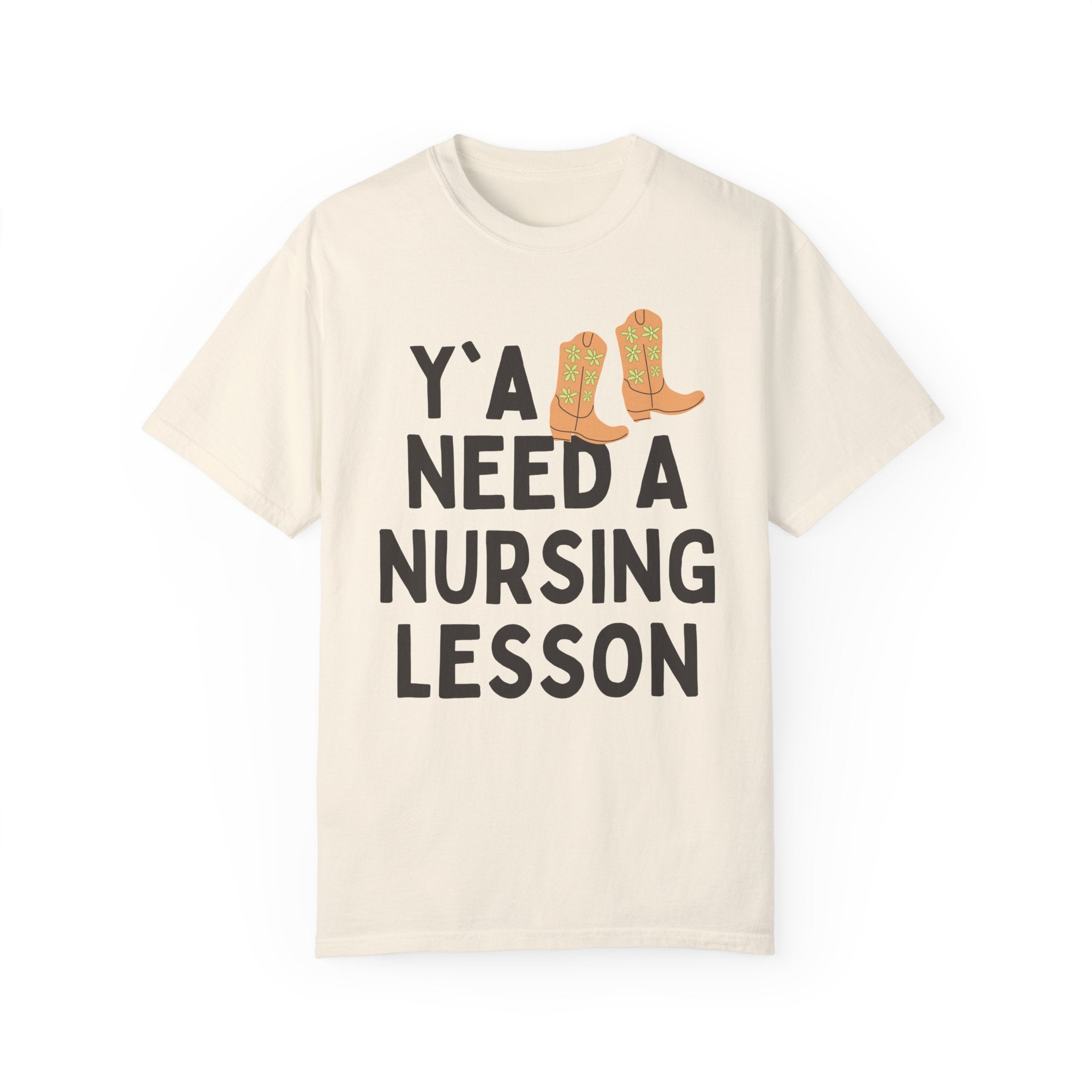 Nursing Teacher T-Shirt, Groovy Western Vibe: Y'all Need a Nursing Lesson, Registered Nurse Educator, Nursing School Matching Professor Tee - Opal and June