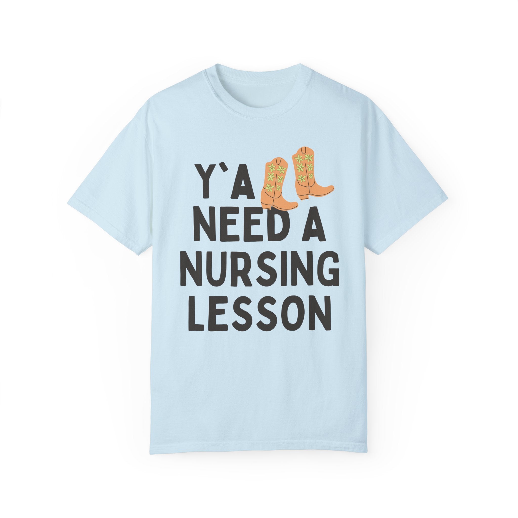 Nursing Teacher T-Shirt, Groovy Western Vibe: Y'all Need a Nursing Lesson, Registered Nurse Educator, Nursing School Matching Professor Tee - Opal and June