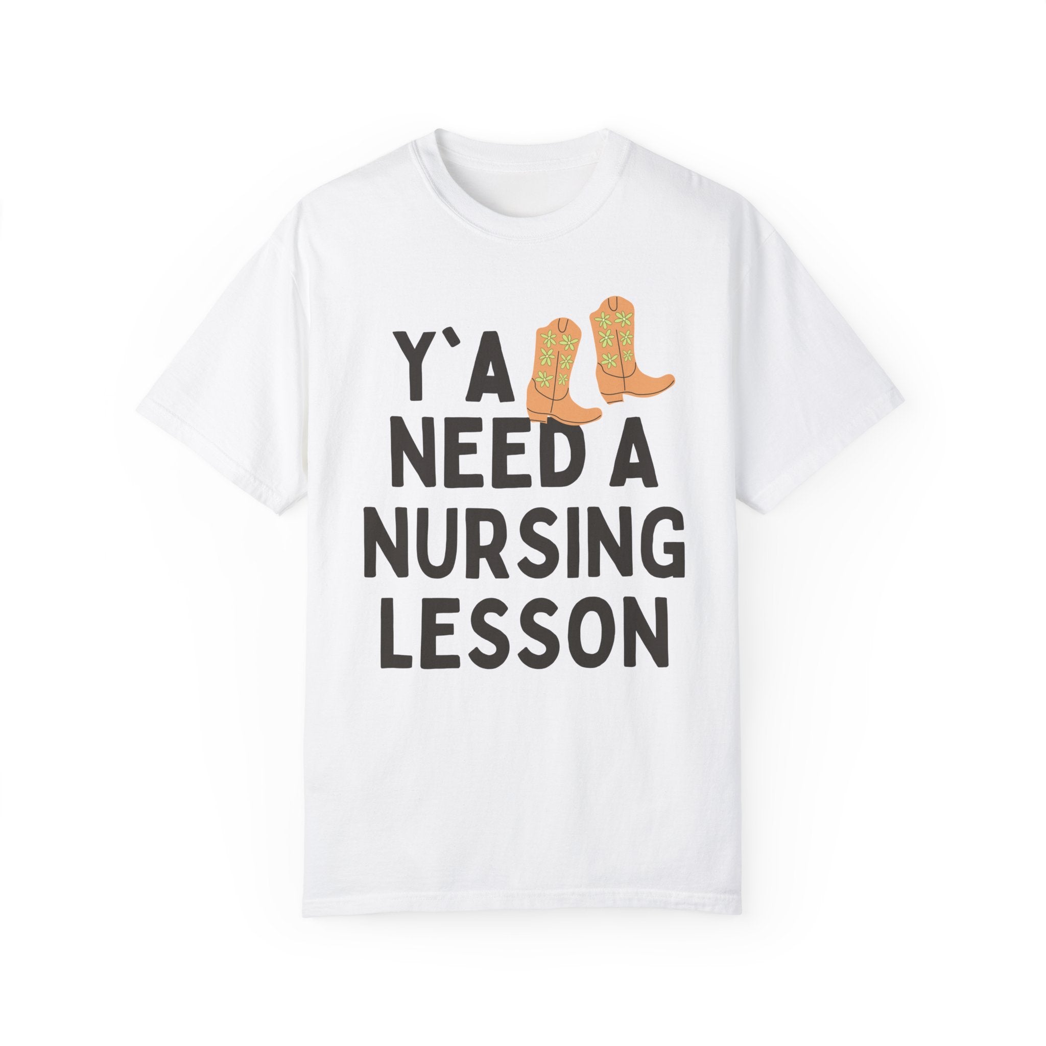 Nursing Teacher T-Shirt, Groovy Western Vibe: Y'all Need a Nursing Lesson, Registered Nurse Educator, Nursing School Matching Professor Tee - Opal and June