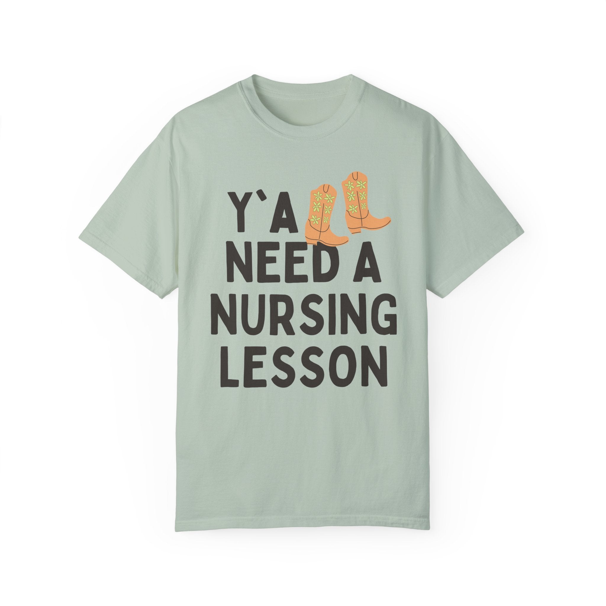 Nursing Teacher T-Shirt, Groovy Western Vibe: Y'all Need a Nursing Lesson, Registered Nurse Educator, Nursing School Matching Professor Tee - Opal and June