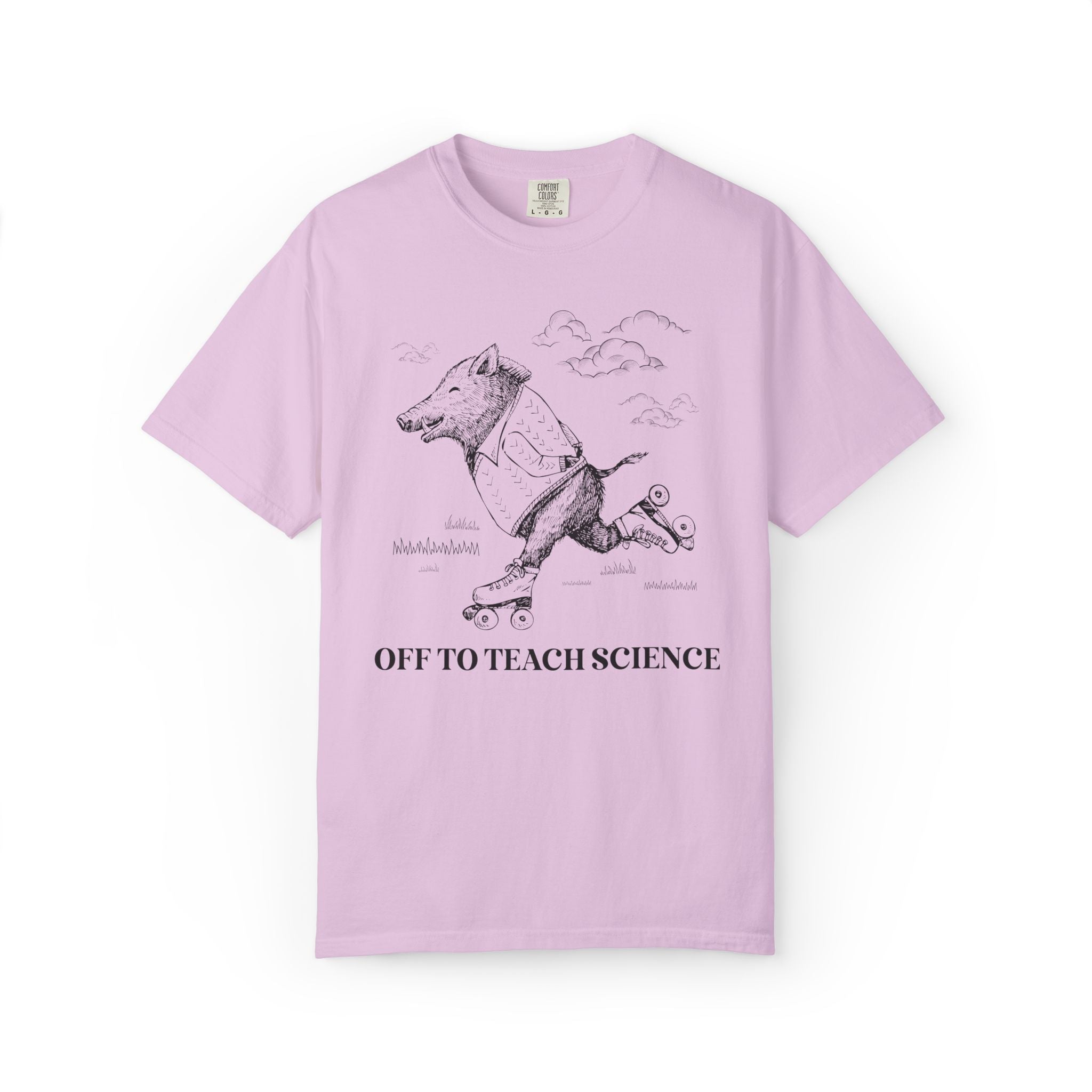 Off to Teach Science: Funny Razorback Tee Shirt for Teacher Team, Nostalgic Animal Lover Back to School T-Shirt - Opal and June