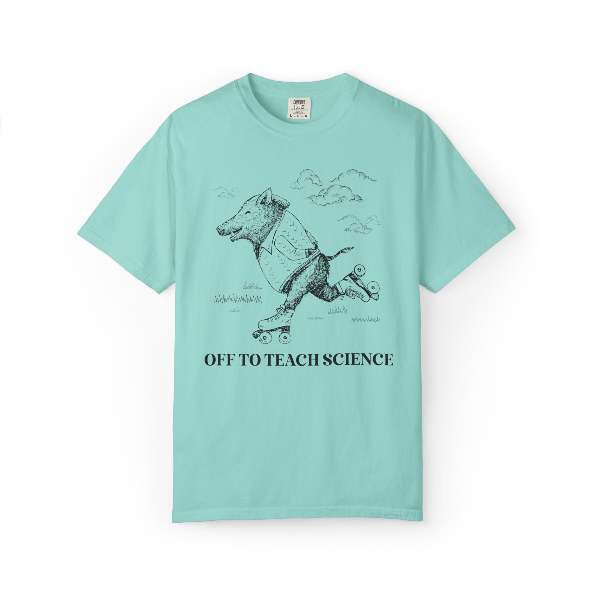 Off to Teach Science: Funny Razorback Tee Shirt for Teacher Team, Nostalgic Animal Lover Back to School T-Shirt - Opal and June