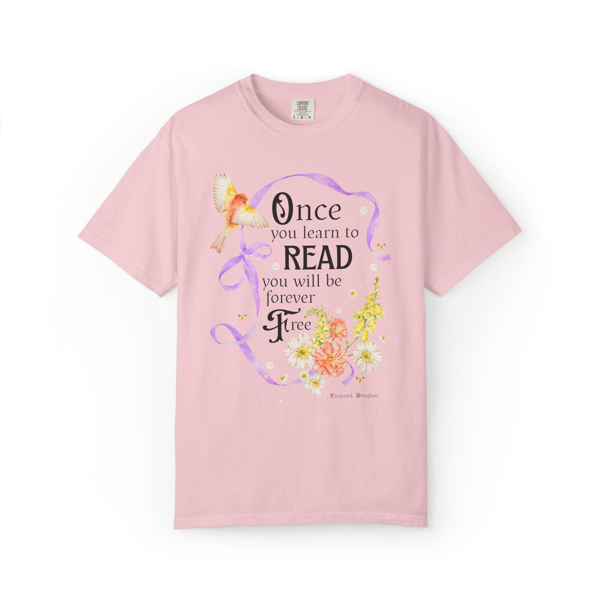 Once You Learn to Read You Will Be Forever Free, Frederick Douglass American Abolitionist and Black History Month Tee for Book Lover - Opal and June