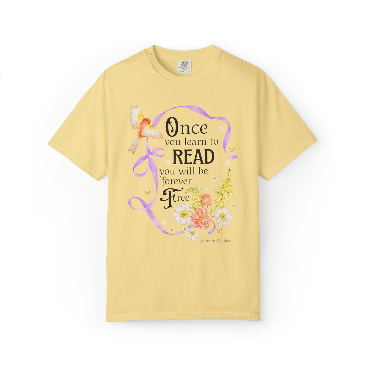 Once You Learn to Read You Will Be Forever Free, Frederick Douglass American Abolitionist and Black History Month Tee for Book Lover - Opal and June