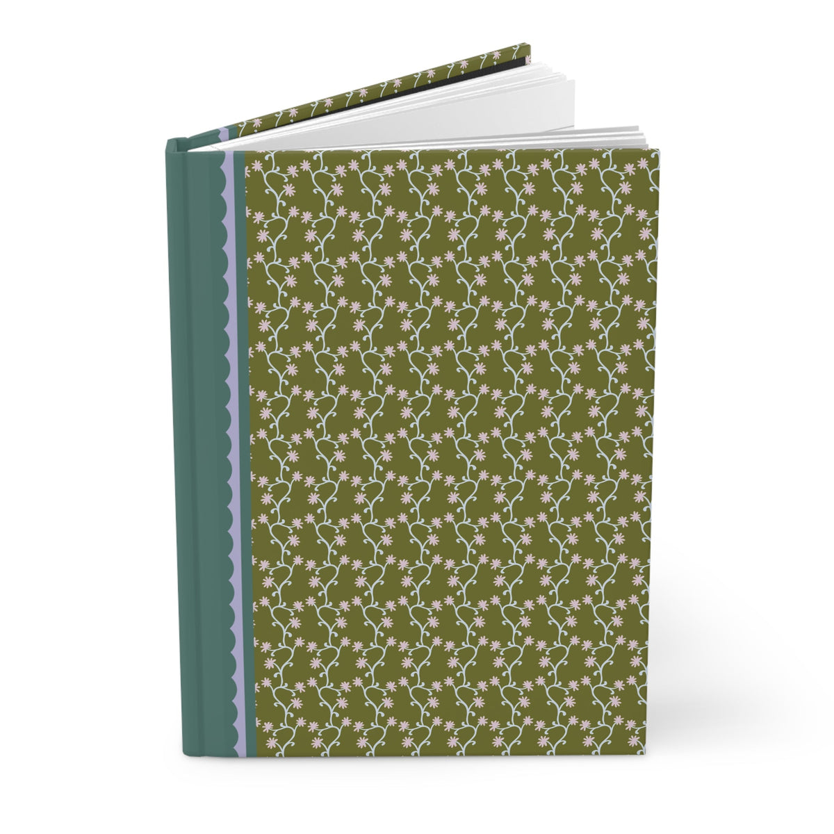 One Hundred Ways to Cause a Kerfuffle: Funny Iconic Spine Notebook with Flowers, Floral Whimsy Hardcover Journal for Writer or Friend Who Love to Journal - Opal and June