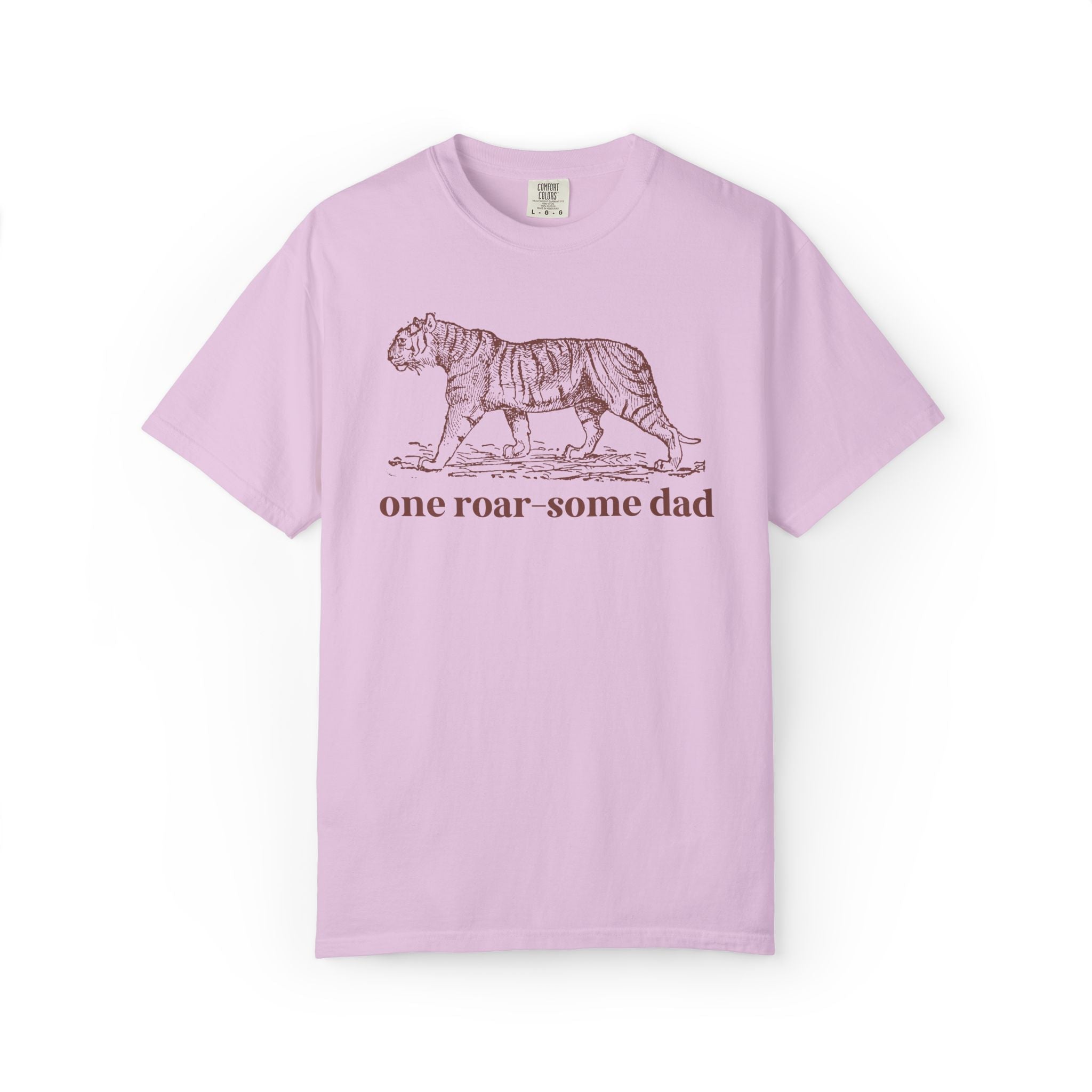 One Roar - Some Dad: Cute Animal Lover Tee Shirt for Dad Who Loves Tigers, Silly Father's Day Gift from Toddler or Son, Kitschy 90s Aesthetic - Opal and June
