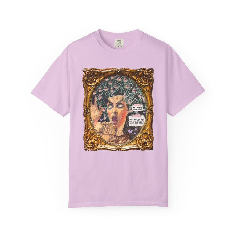 Only One Bed Romance Reader Tee Shirt, Book Lover, Carlos Schwabe Medusa Painting, Funny Saying Bookish Tee, Art History Lover or Bookworm - Opal and June