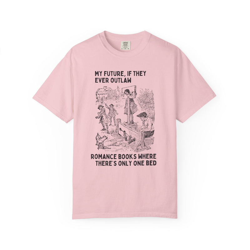 Only One Bed Romance Tropes Tee Shirt for Fantasy Romance Reader, Historical Romance Book Lover Gift Idea for Moms Who Read, Bookish Gift - Opal and June