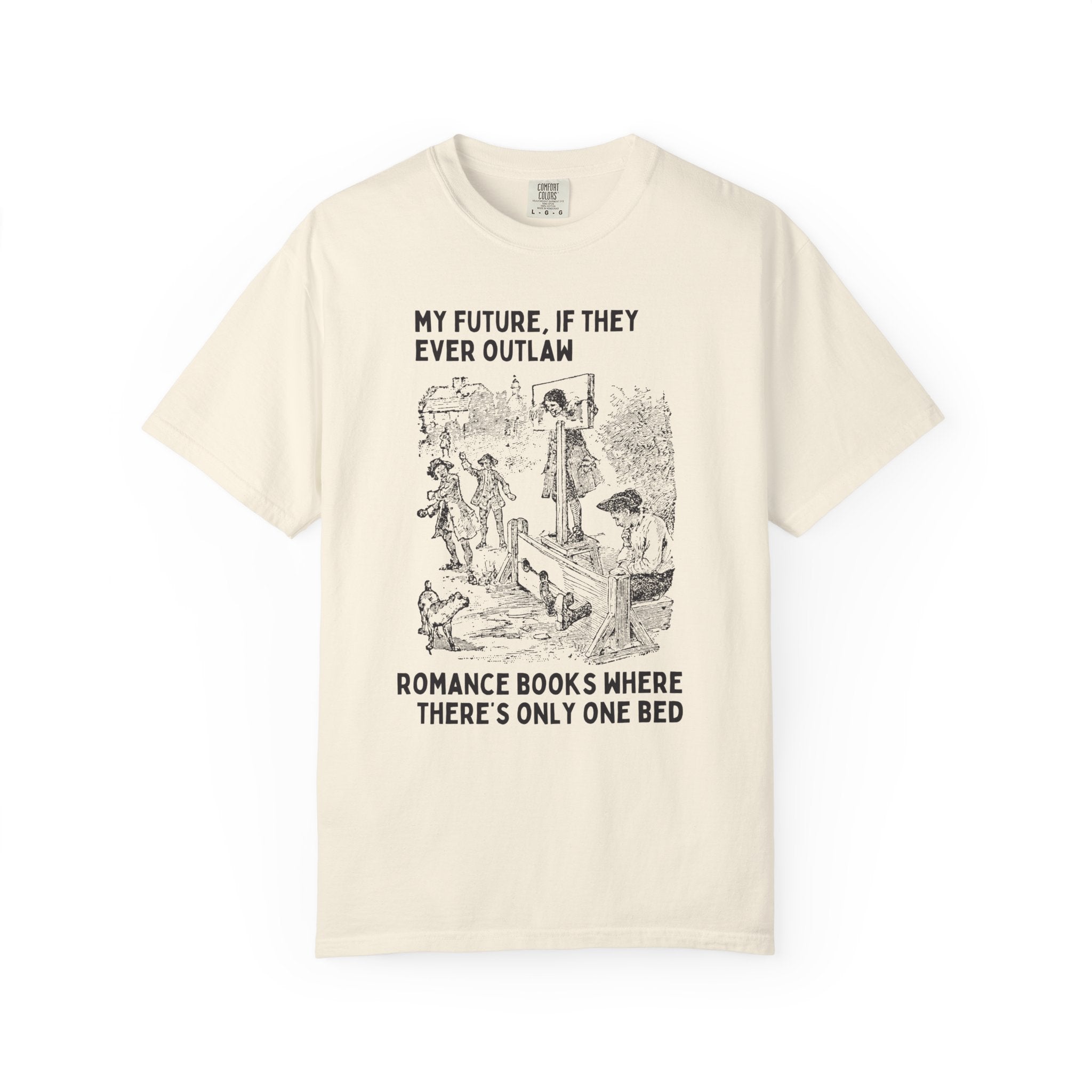 Only One Bed Romance Tropes Tee Shirt for Fantasy Romance Reader, Historical Romance Book Lover Gift Idea for Moms Who Read, Bookish Gift - Opal and June