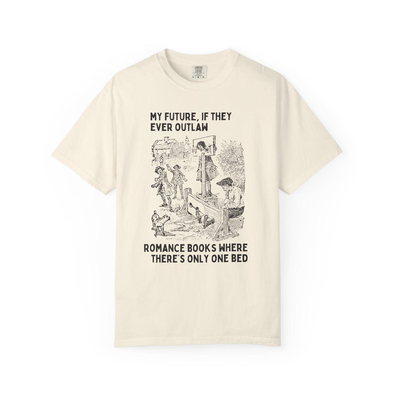 Only One Bed Romance Tropes Tee Shirt for Fantasy Romance Reader, Historical Romance Book Lover Gift Idea for Moms Who Read, Bookish Gift - Opal and June
