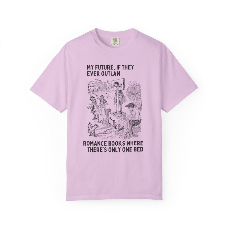 Only One Bed Romance Tropes Tee Shirt for Fantasy Romance Reader, Historical Romance Book Lover Gift Idea for Moms Who Read, Bookish Gift - Opal and June