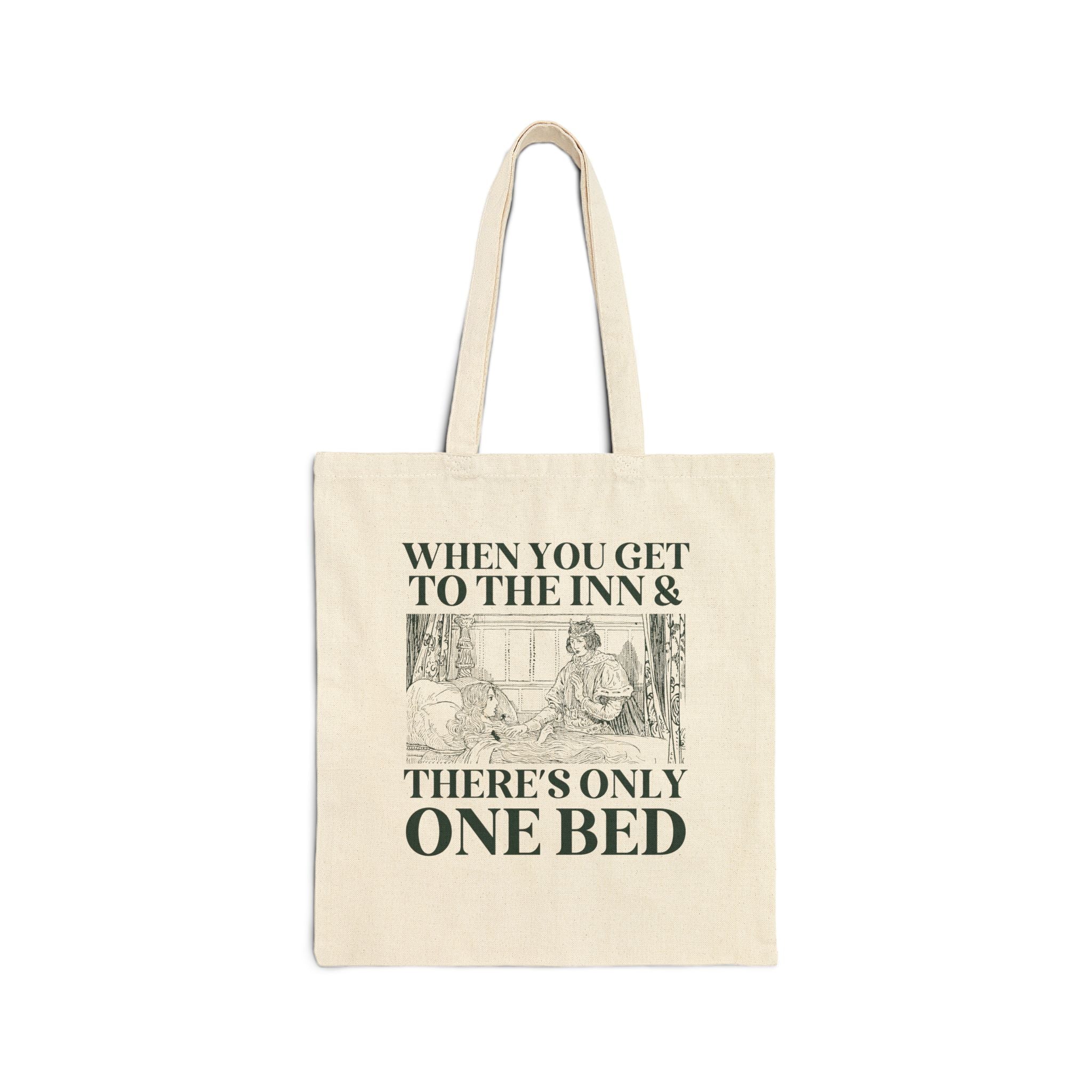 Only One Bed Tote Bag for Friend Who Loves Romantasy or Historical Fiction Novels - Opal and June
