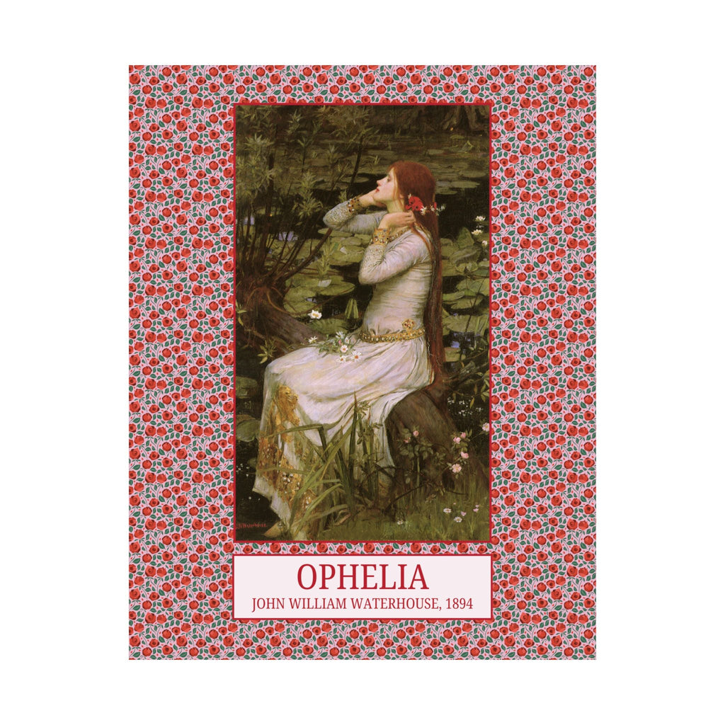 Ophelia by John Williams Waterhouse, Colorful Floral Art Poster Print, Famous 19th Century Paintings, William Shakespeare Hamlet Poster Gift - Opal and June