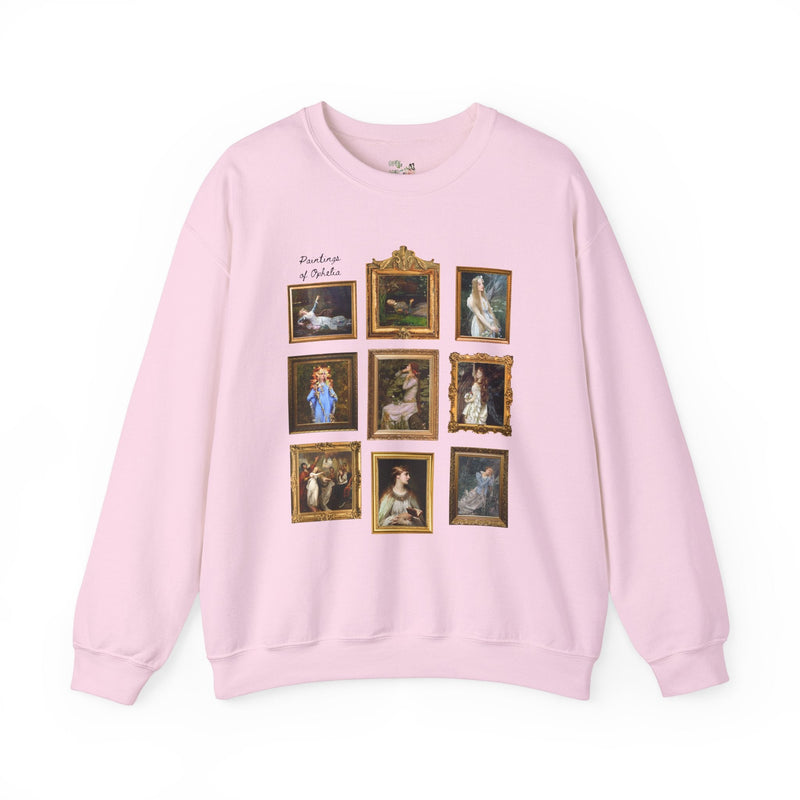 Ophelia William Shakespeare Sweatshirt: Famous Paintings of Ophelia from Hamlet, English Classic Literature Major Gift, Librarian Bookworm - Opal and June