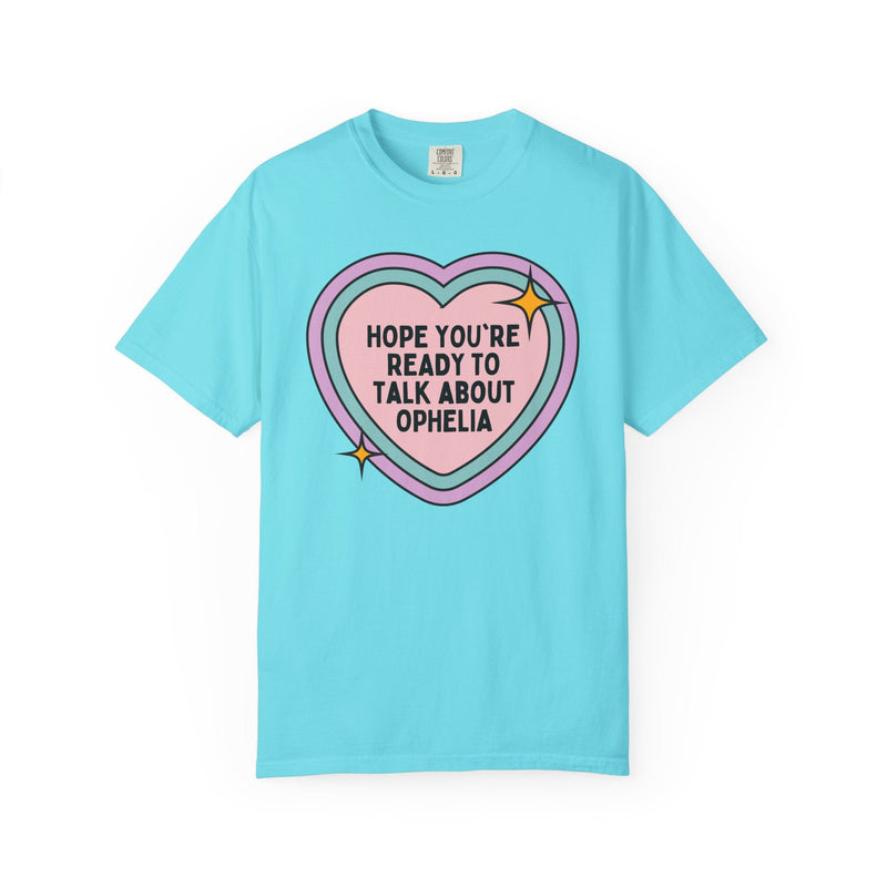 Ophelia William Shakespeare Tee Shirt for Bookworm Who Loves Hamlet, 16th Century Classic Literature, English Teacher or Professor Gift - Opal and June