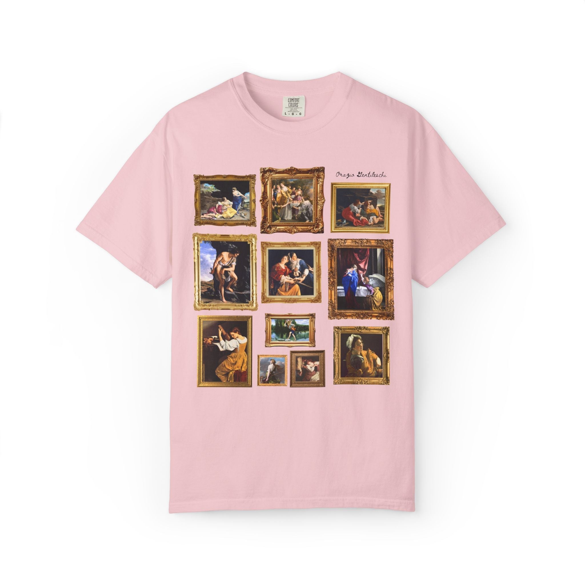 Orazio Gentileschi Art History Tee Shirt: Famous Paintings, Mannerism Art Movement, European Ary History Lover or Humanities Teacher Gift - Opal and June