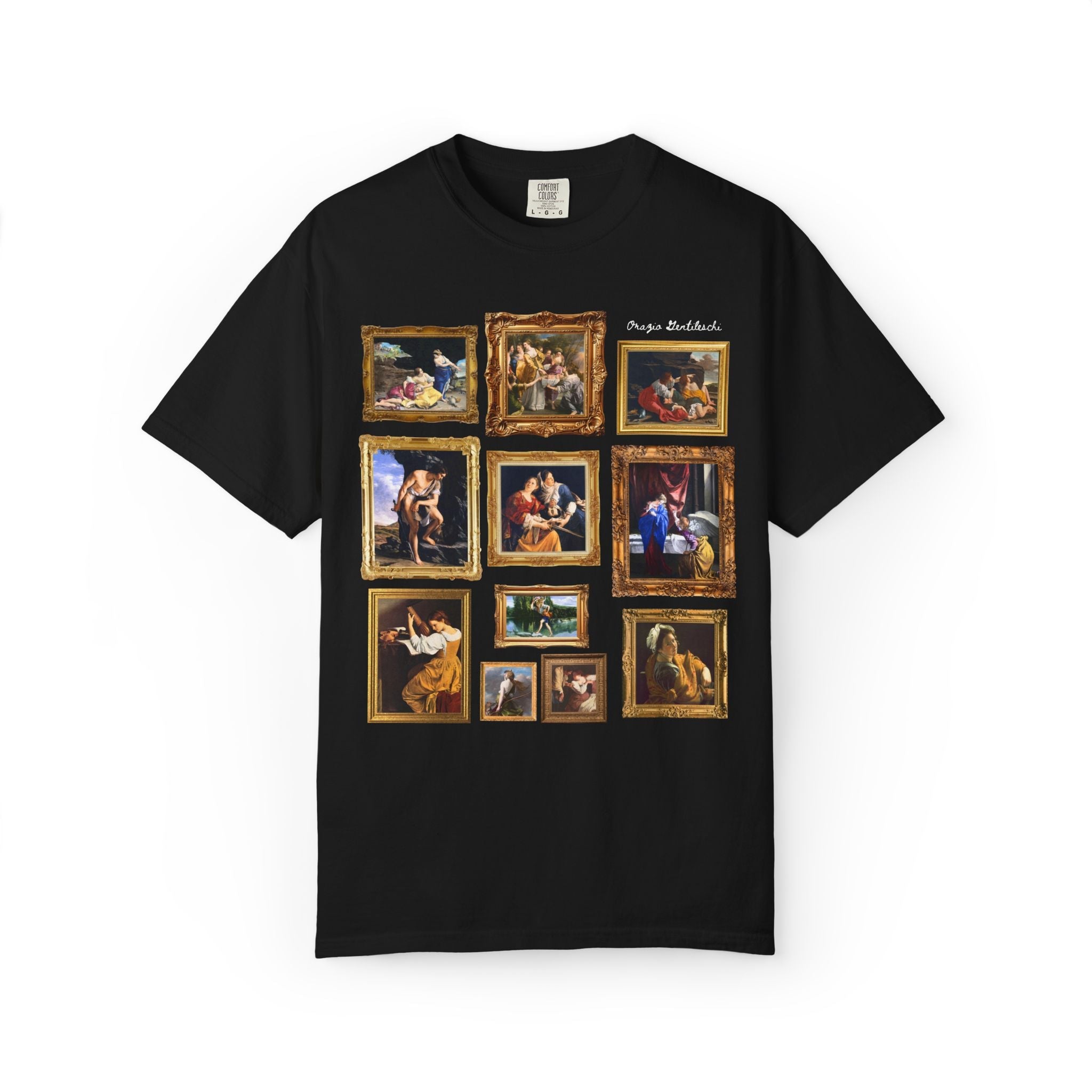 Orazio Gentileschi Art History Tee Shirt: Famous Paintings, Mannerism Art Movement, European Ary History Lover or Humanities Teacher Gift - Opal and June