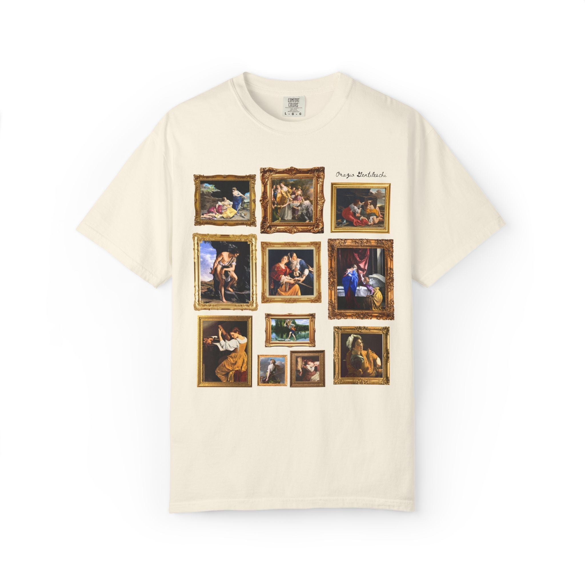 Orazio Gentileschi Art History Tee Shirt: Famous Paintings, Mannerism Art Movement, European Ary History Lover or Humanities Teacher Gift - Opal and June