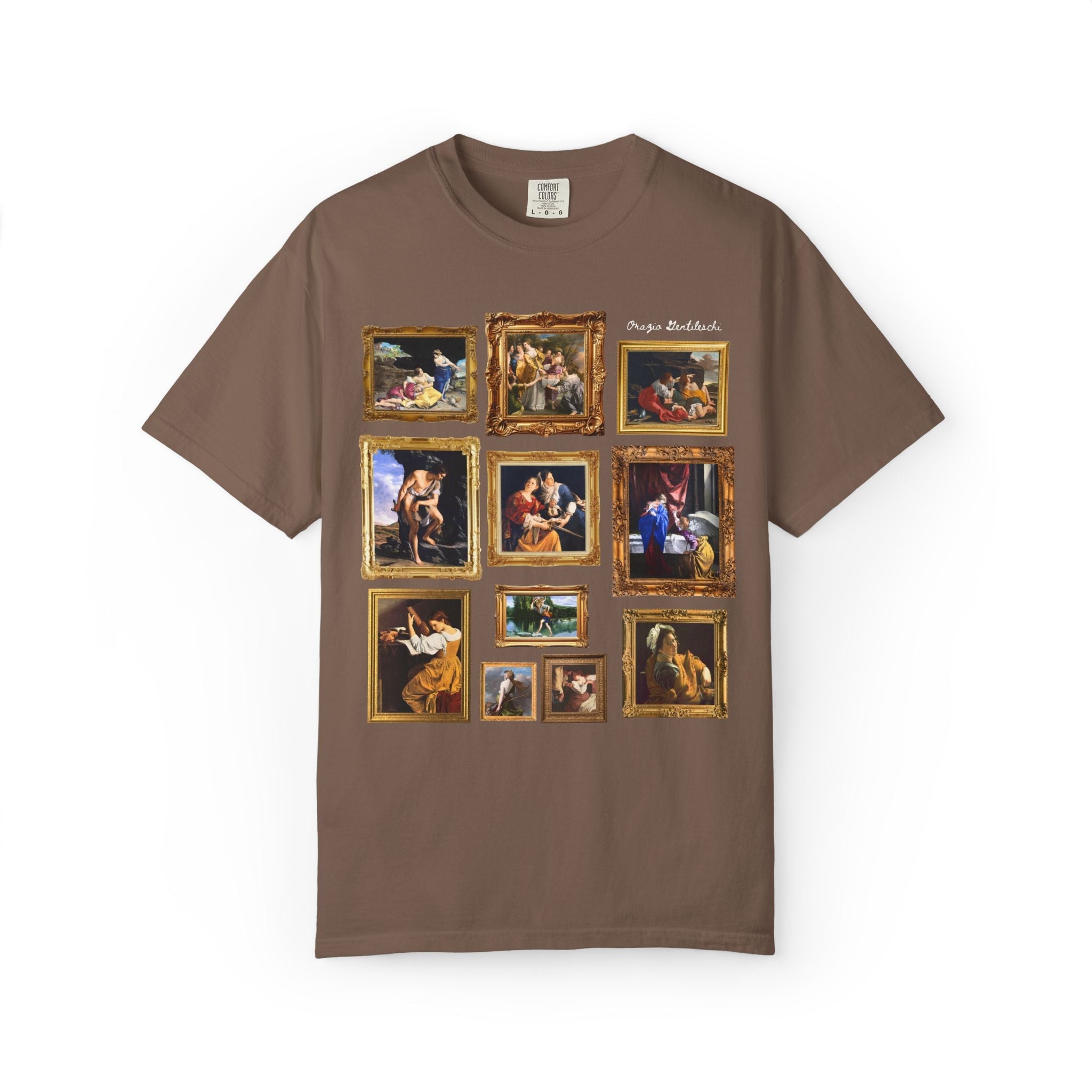 Orazio Gentileschi Art History Tee Shirt: Famous Paintings, Mannerism Art Movement, European Ary History Lover or Humanities Teacher Gift - Opal and June