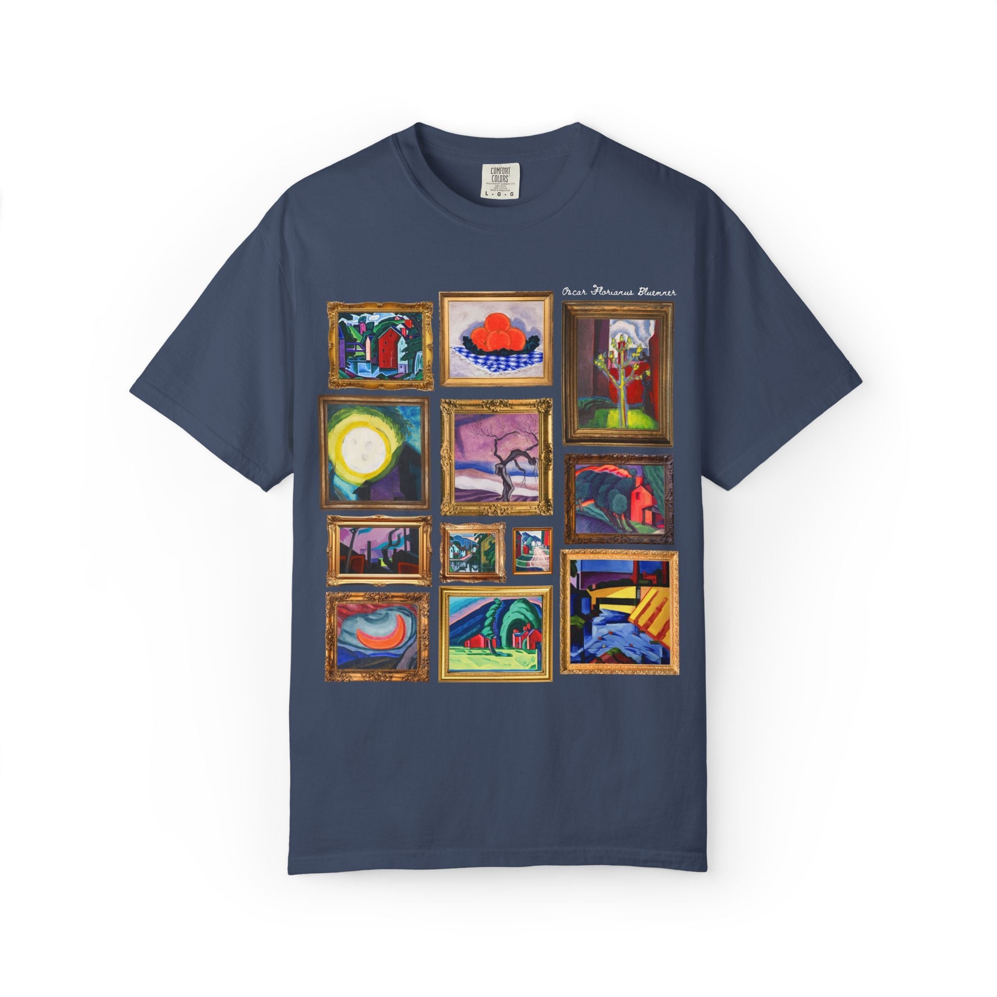Oscar Bluemner Art History Tee Shirt: Famous Paintings, Early 1900s Art History, American Modernist Painter, Colorful Museum Lover Gift - Opal and June
