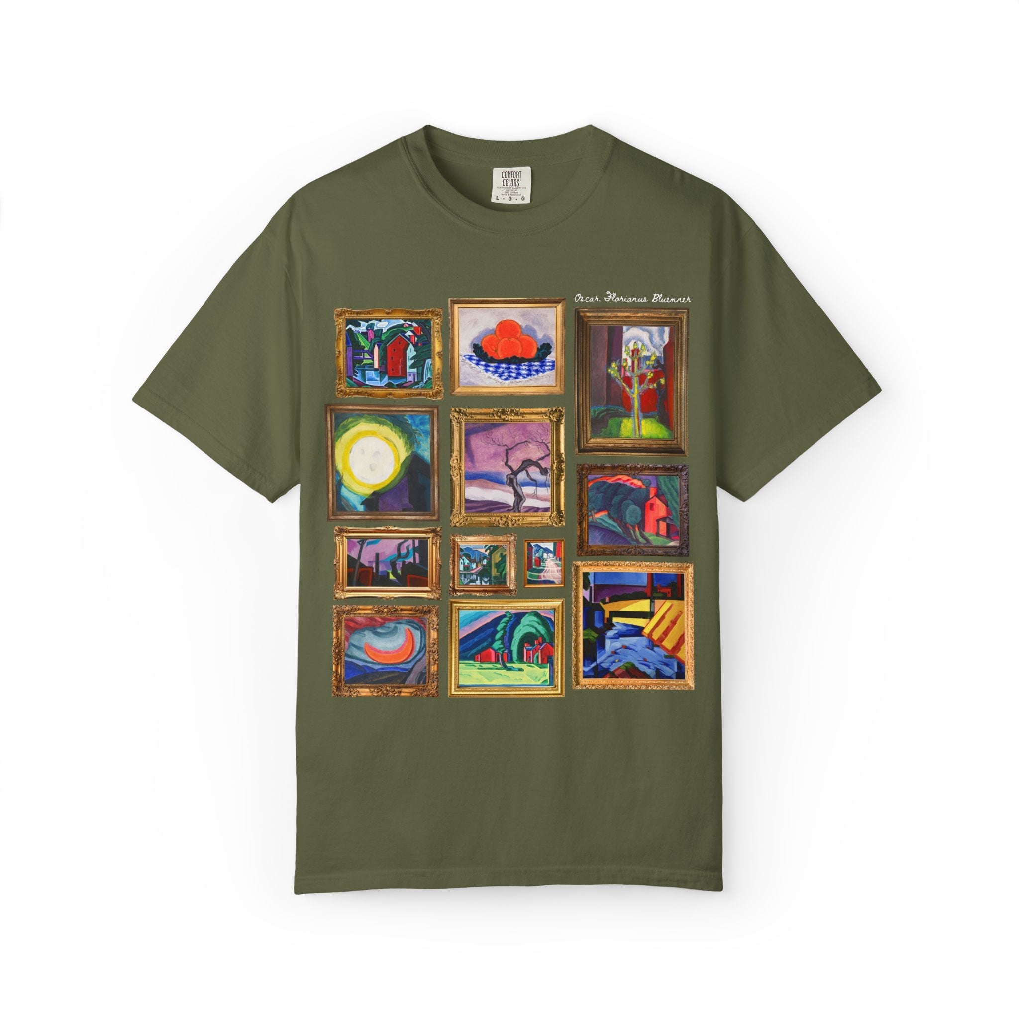 Oscar Bluemner Art History Tee Shirt: Famous Paintings, Early 1900s Art History, American Modernist Painter, Colorful Museum Lover Gift - Opal and June