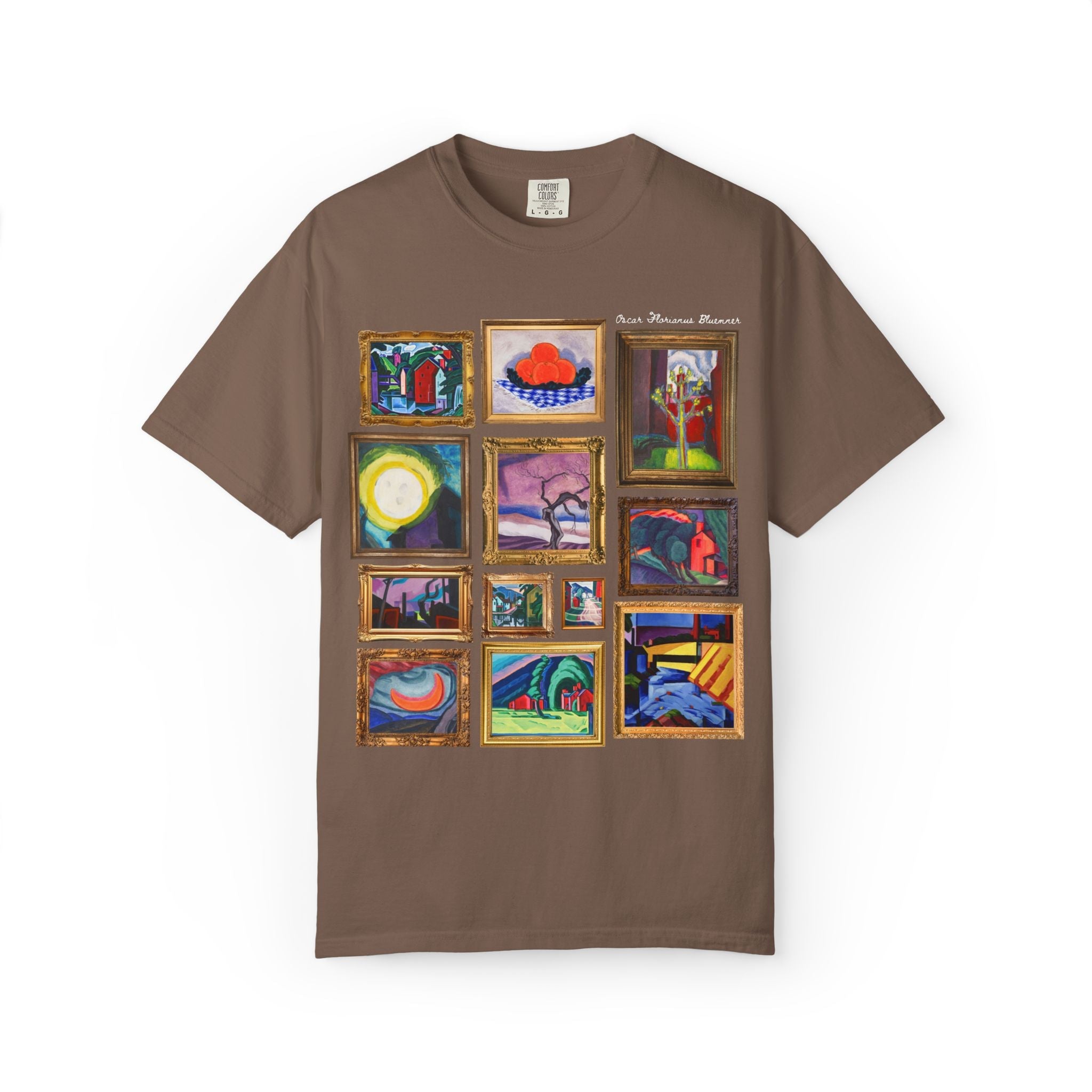 Oscar Bluemner Art History Tee Shirt: Famous Paintings, Early 1900s Art History, American Modernist Painter, Colorful Museum Lover Gift - Opal and June