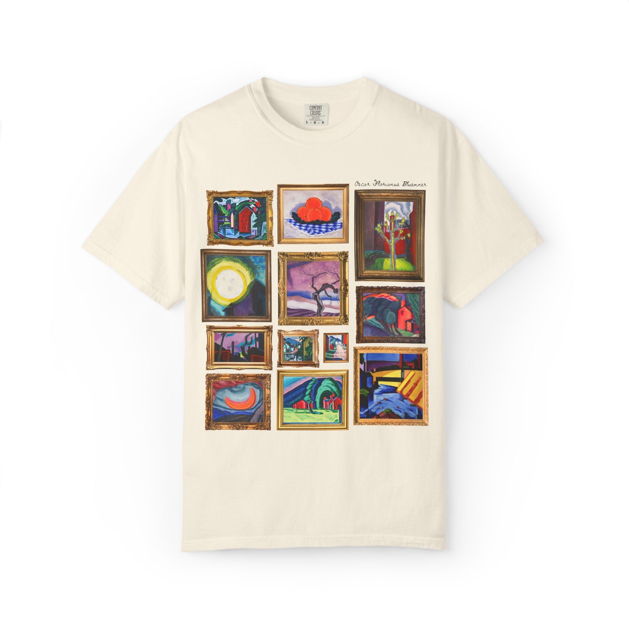 Oscar Bluemner Art History Tee Shirt: Famous Paintings, Early 1900s Art History, American Modernist Painter, Colorful Museum Lover Gift - Opal and June