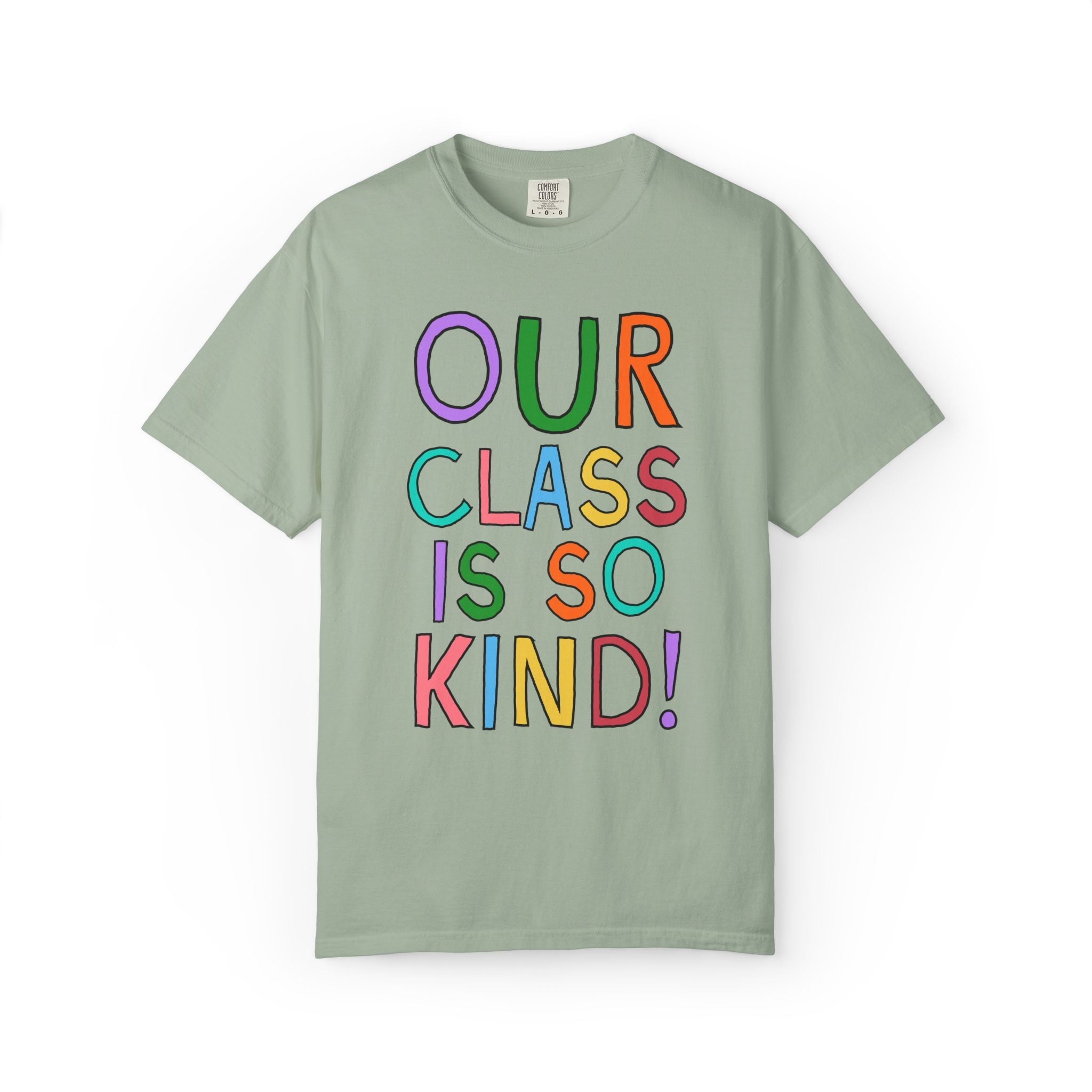 Our Class is So Kind Positive Affirmation Teacher Team T-Shirt for Back to School, Cute Kitschy Nostalgic Elementary Teacher Aide Tee - Opal and June