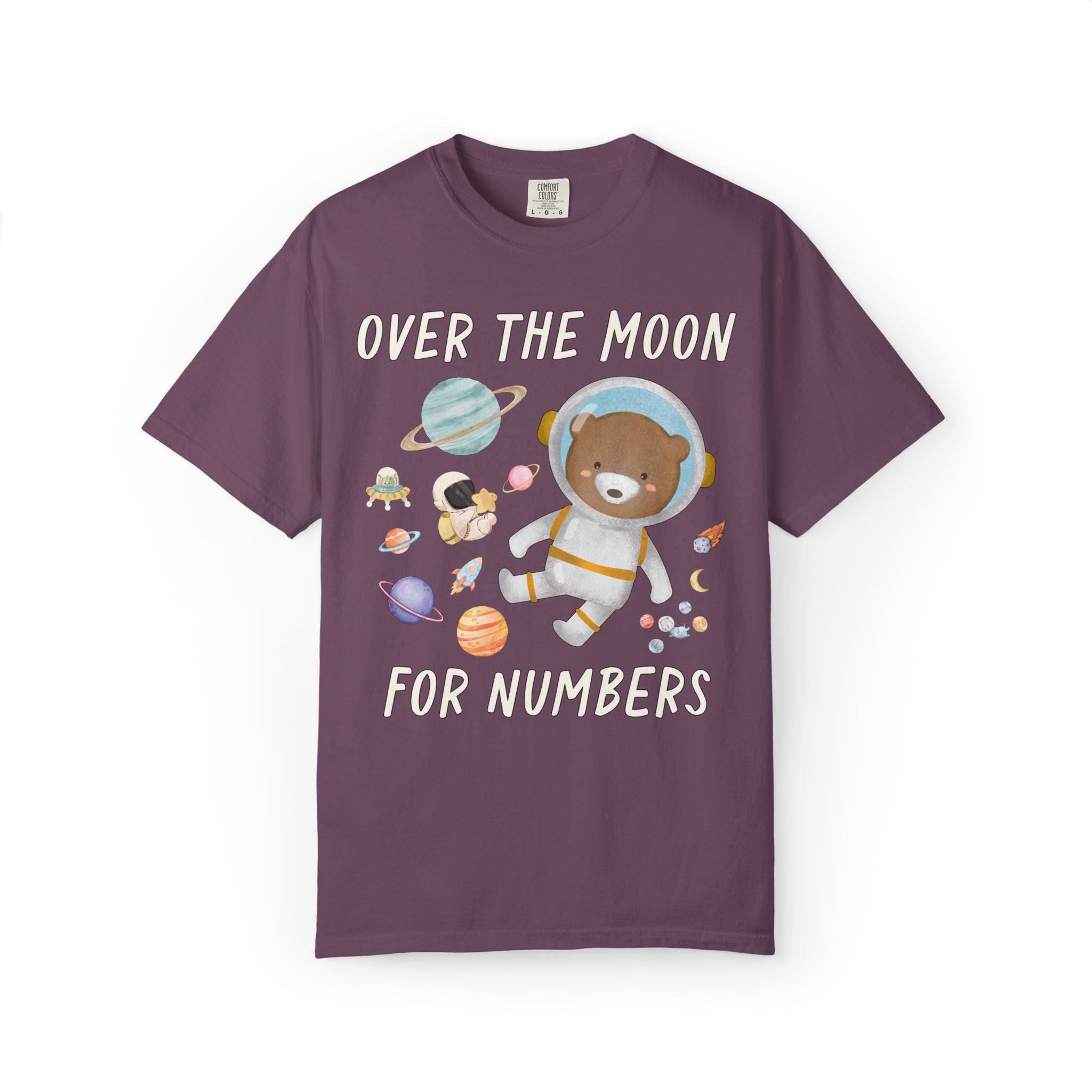 Over the Moon for Numbers Math Tee - Opal and June