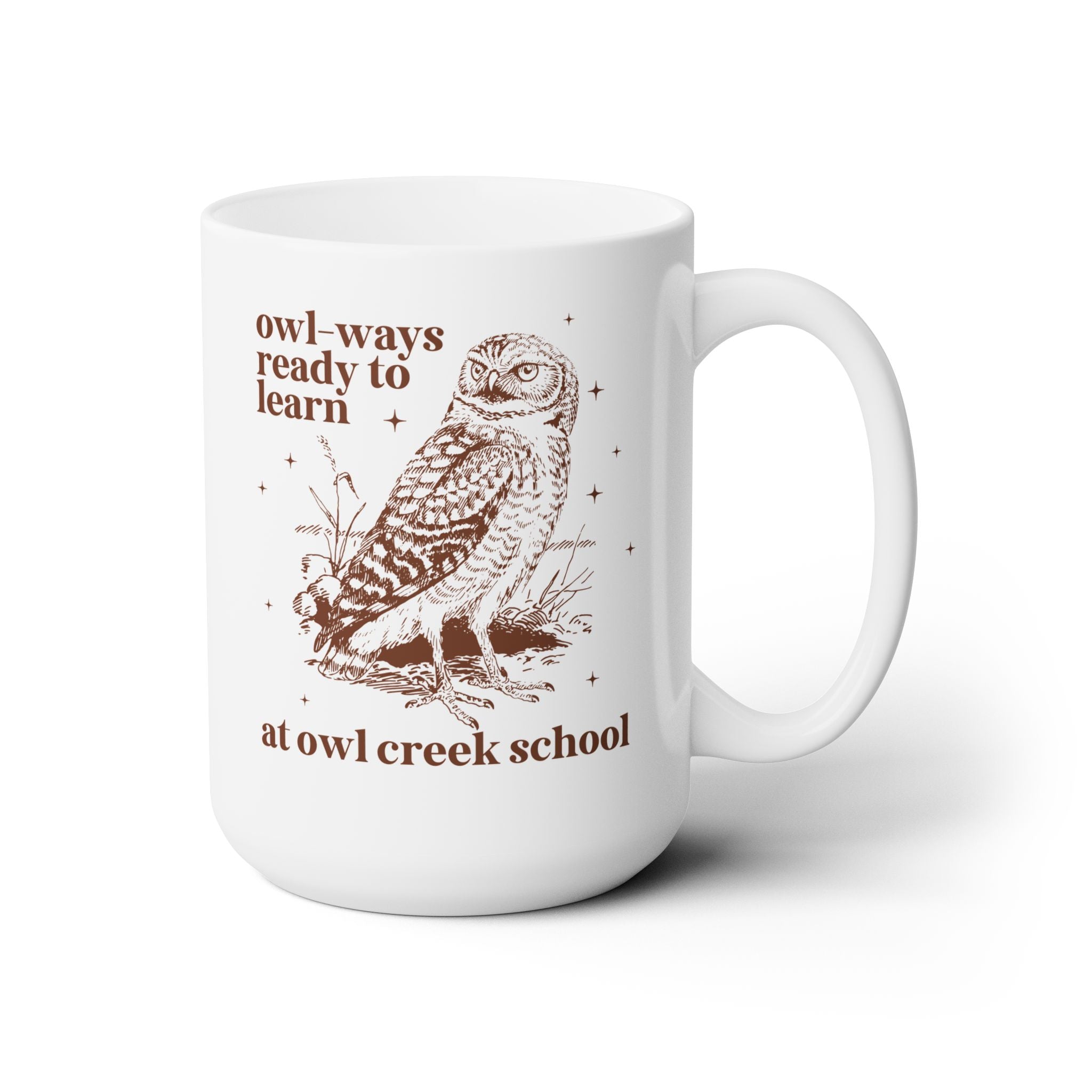 Owl Creek Coffee Mug: Owl - Ways Ready to Learn - Opal and June