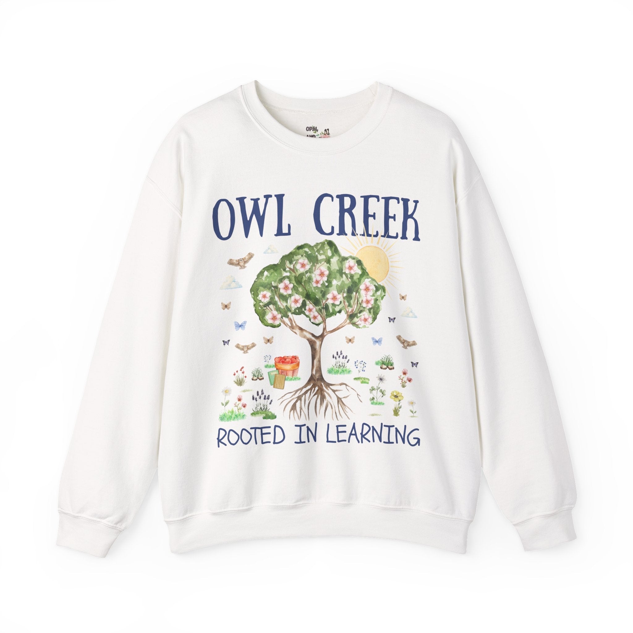 Owl Creek Elementary School Sweatshirt: Rooted in Learning - Opal and June