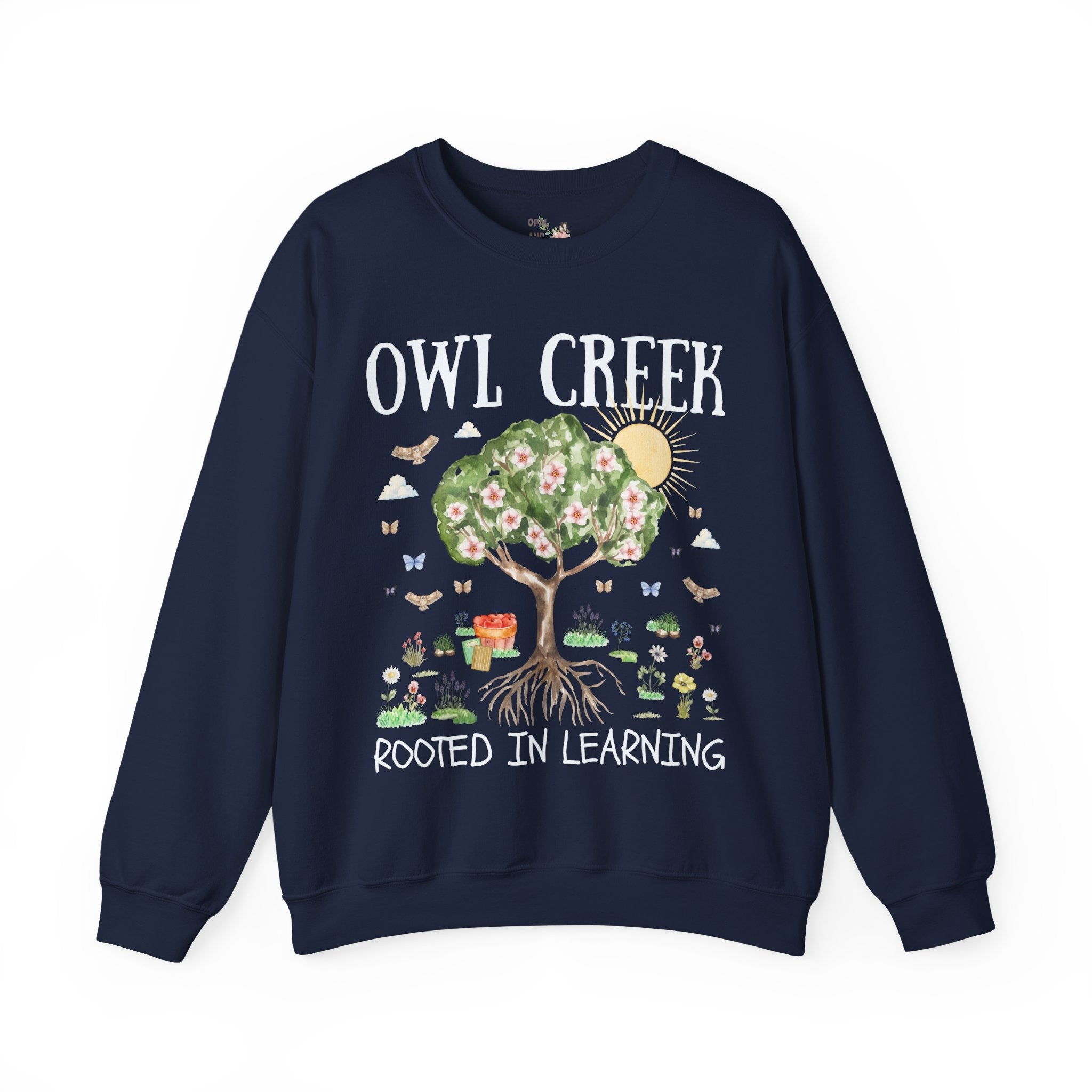 Owl Creek Elementary School Sweatshirt: Rooted in Learning - Opal and June