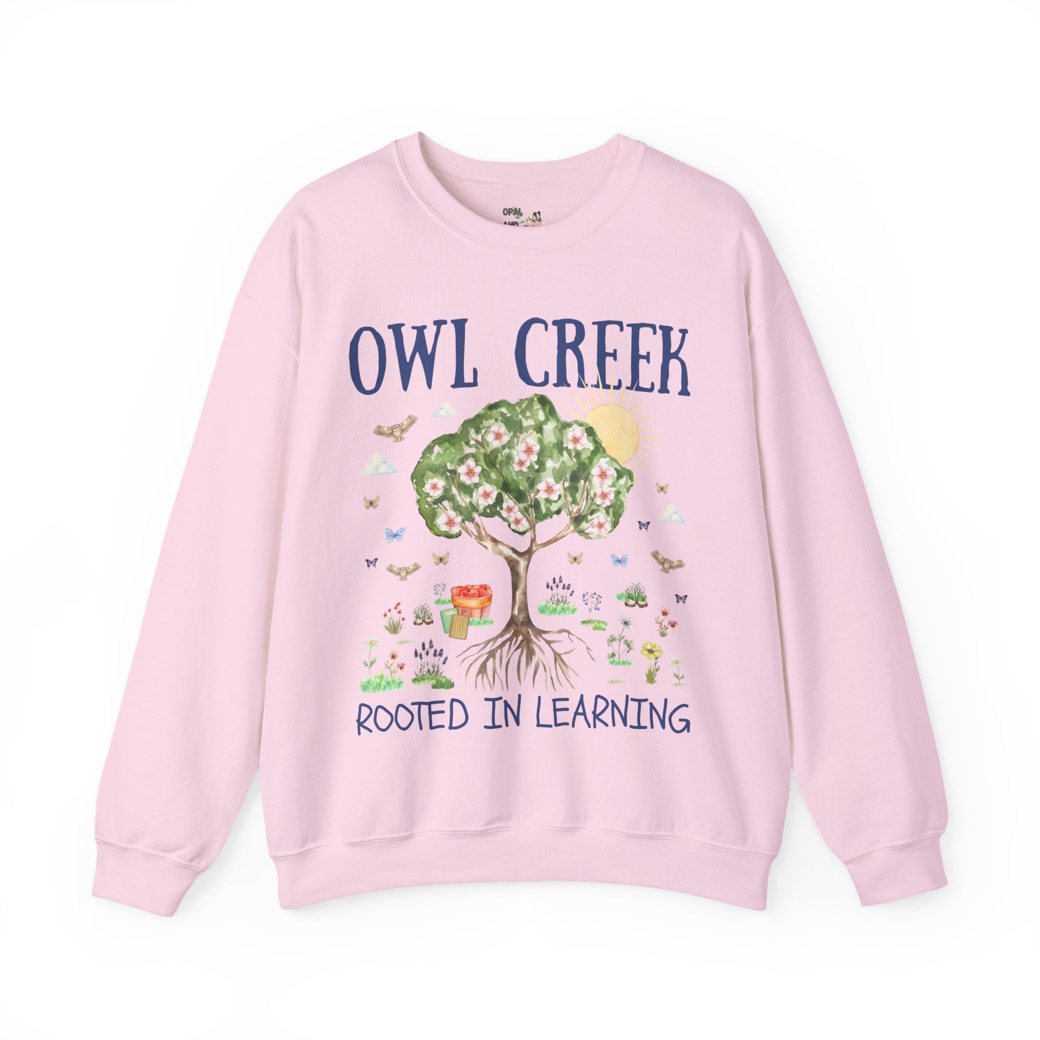 Owl Creek Elementary School Sweatshirt: Rooted in Learning - Opal and June