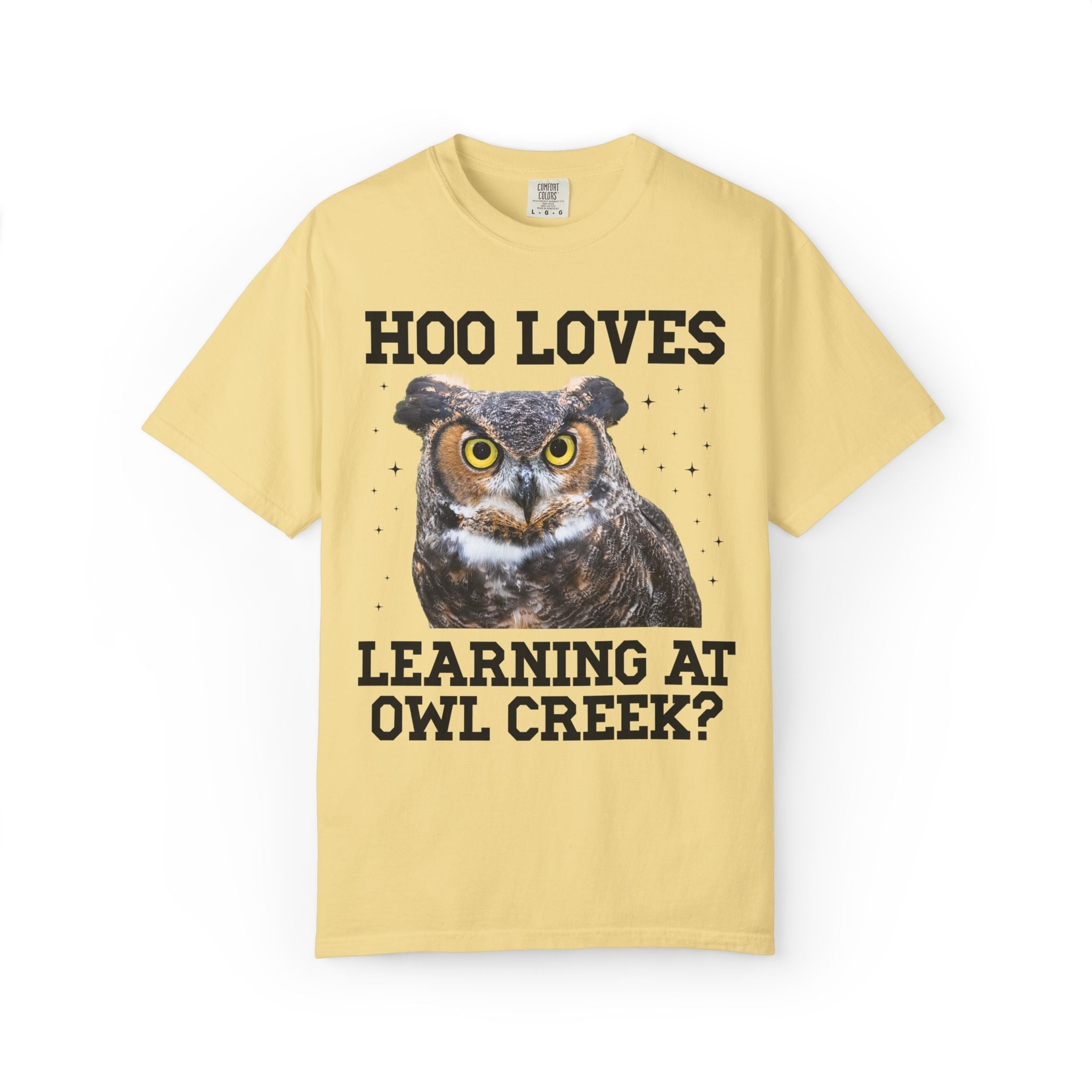Owl Creek Elementary School Tee Shirt: Hoo Loves Learning at Owl Creek? - Opal and June