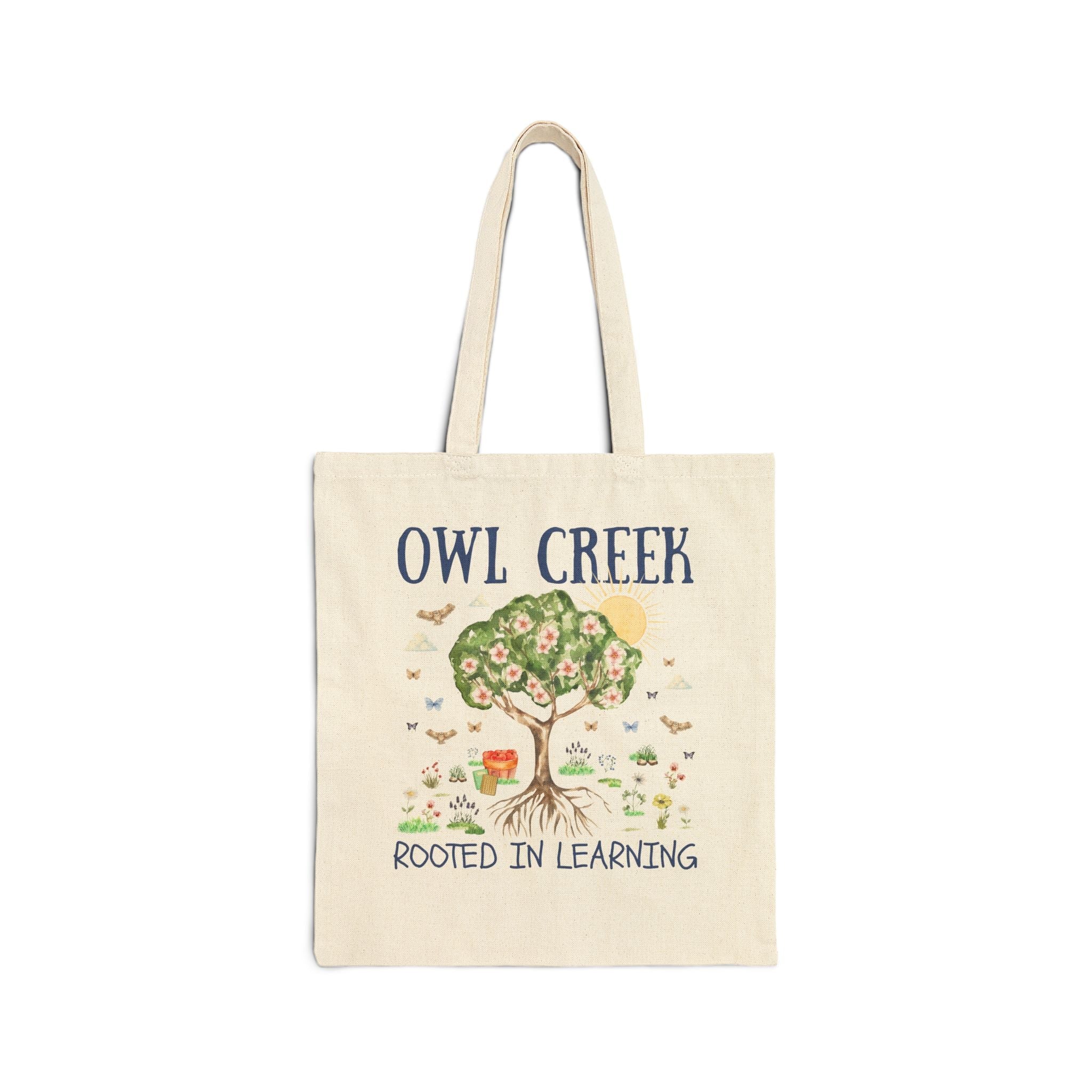 Owl Creek Elementary School Tote Bag: Rooted in Learning - Opal and June