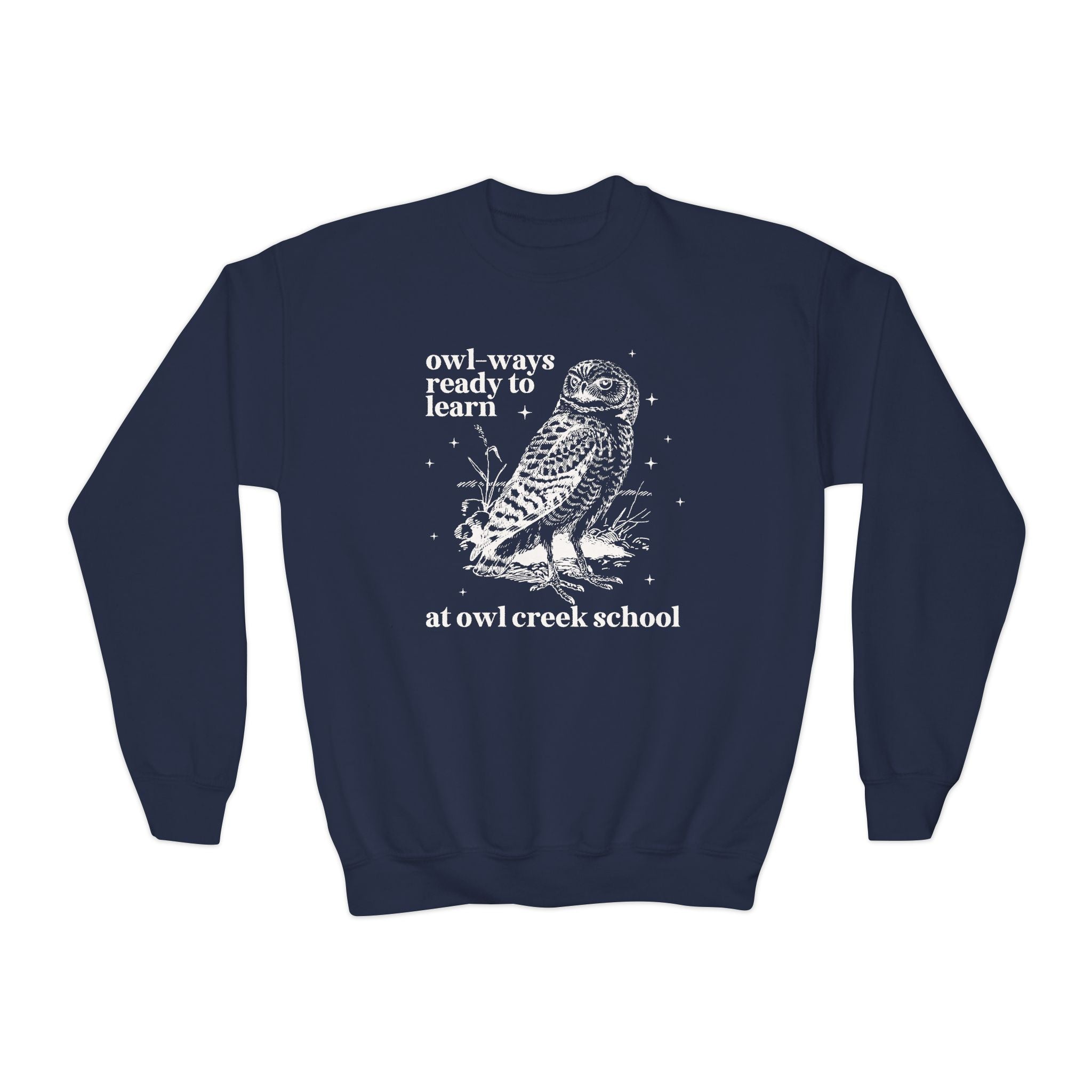 Owl Creek Kids Sweatshirt: Owl - Ways Ready to Learn - Opal and June