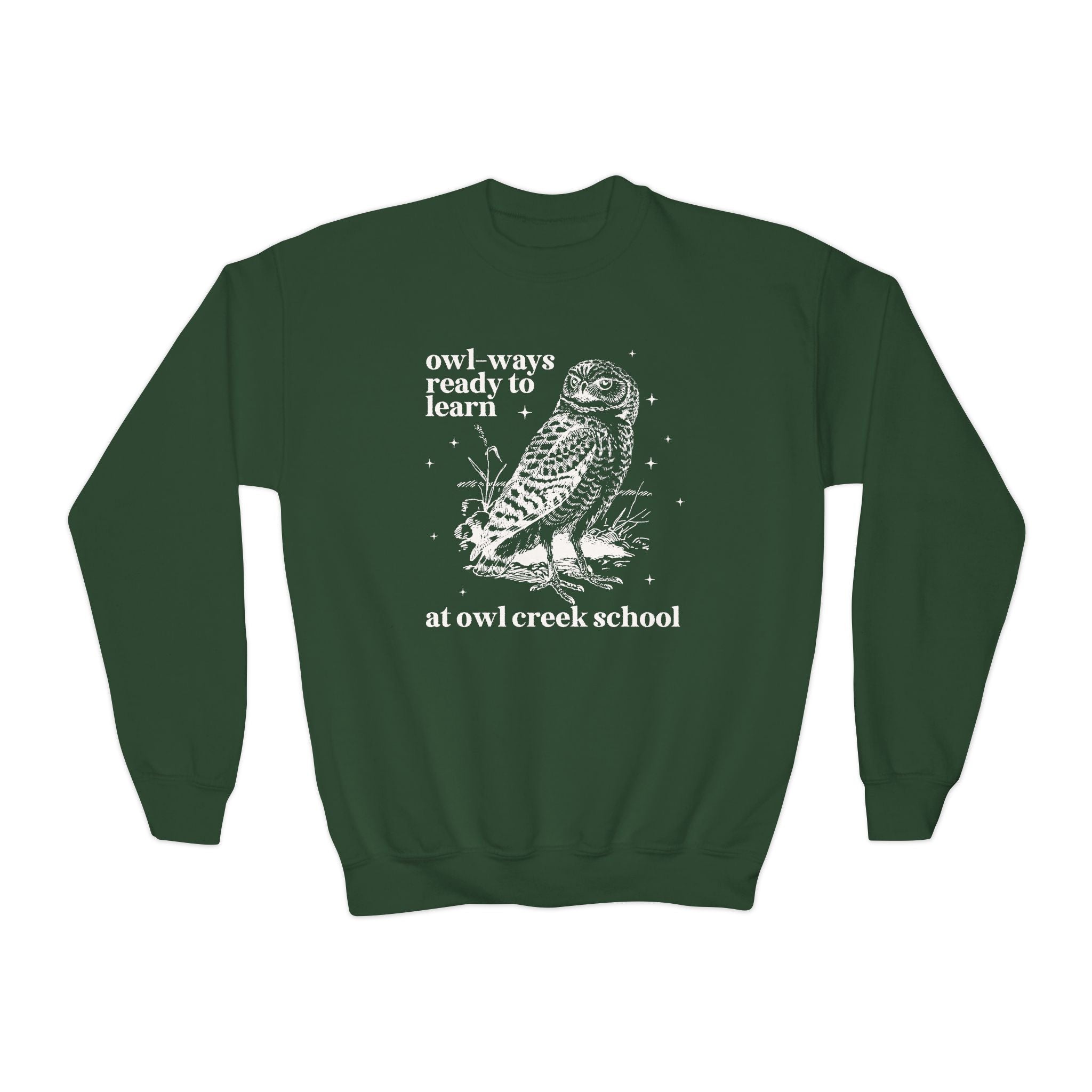 Owl Creek Kids Sweatshirt: Owl - Ways Ready to Learn - Opal and June
