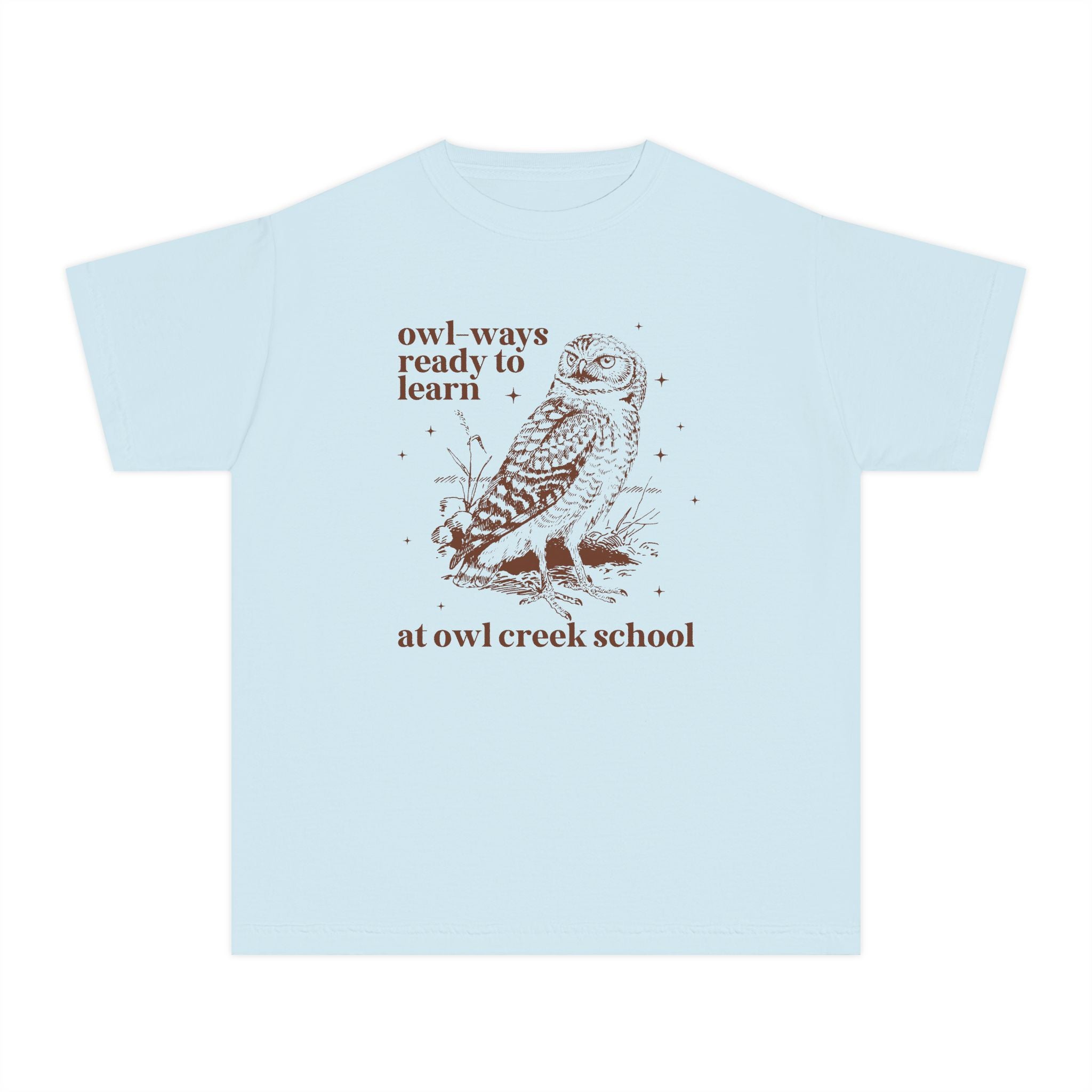 Owl Creek Kids Tee Shirt: Owl - Ways Ready to Learn - Opal and June