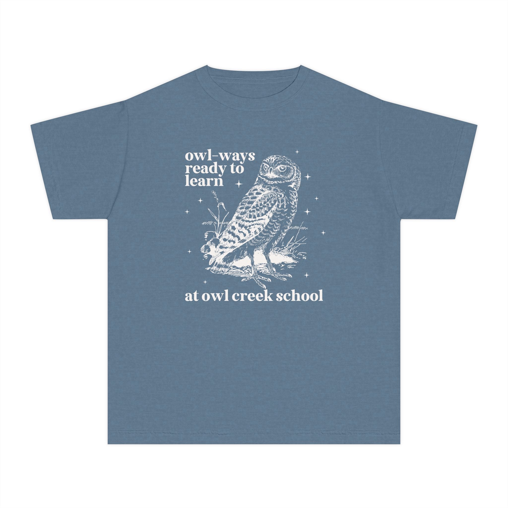 Owl Creek Kids Tee Shirt: Owl - Ways Ready to Learn - Opal and June