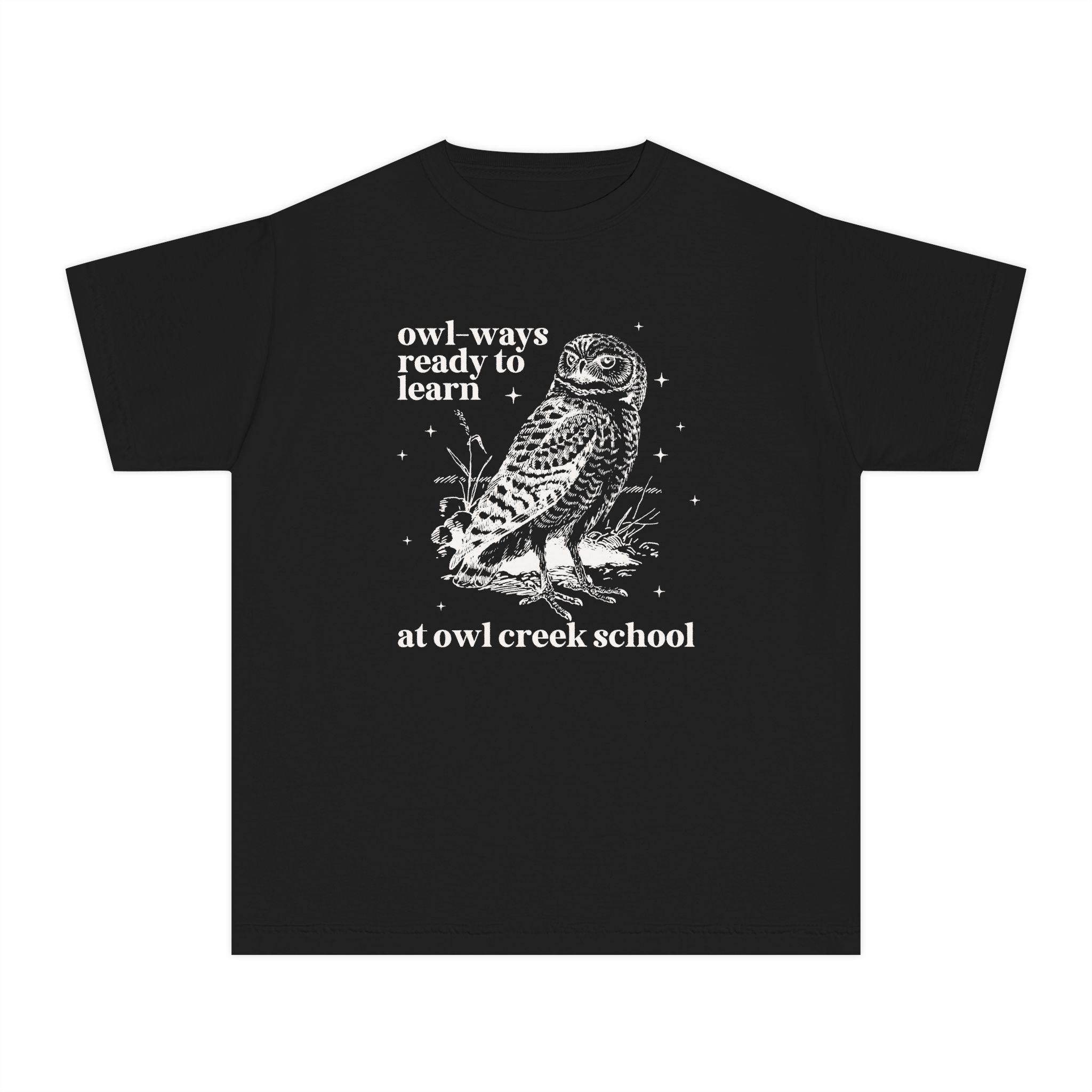 Owl Creek Kids Tee Shirt: Owl - Ways Ready to Learn - Opal and June
