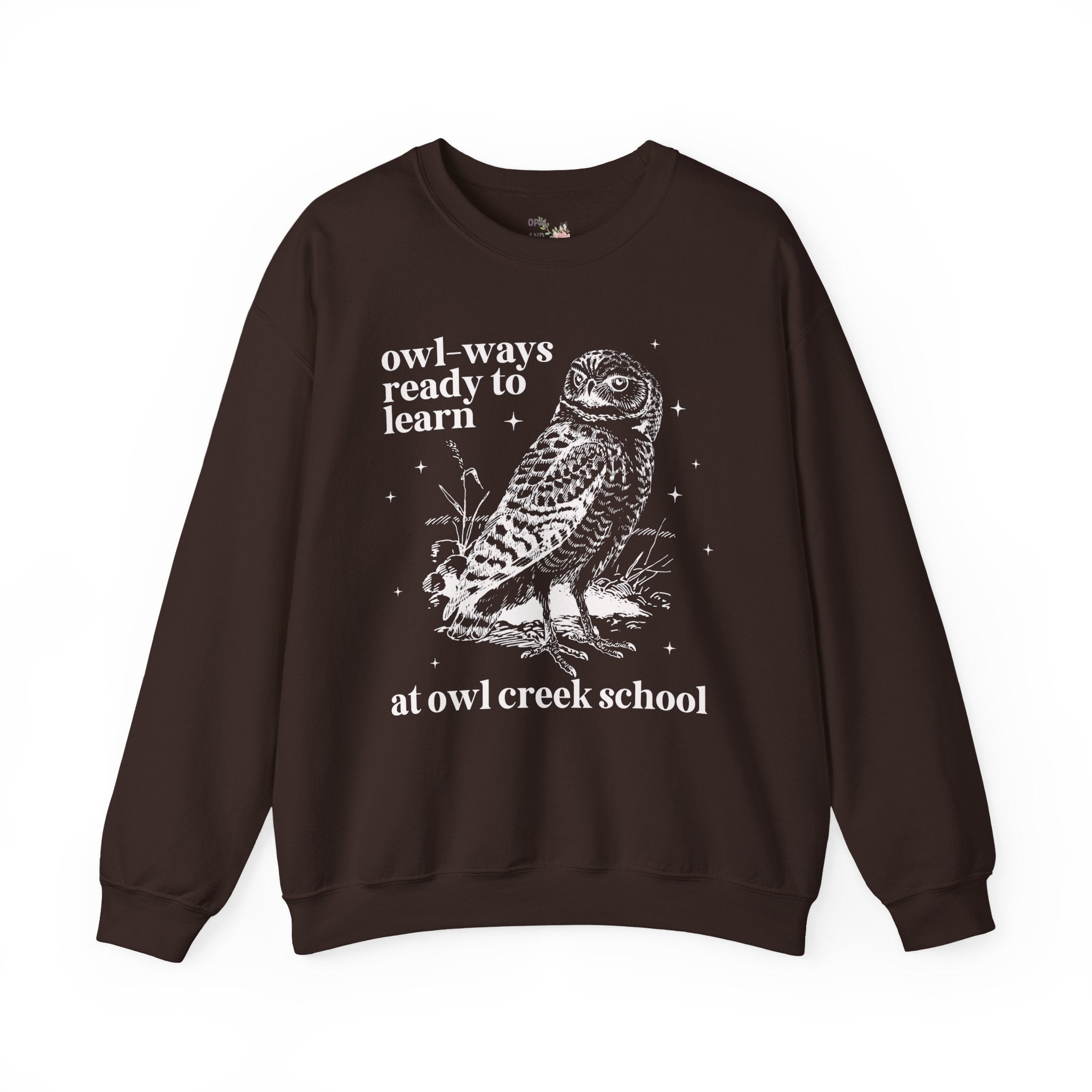 Owl Creek Sweatshirt: Owl - Ways Ready to Learn - Opal and June