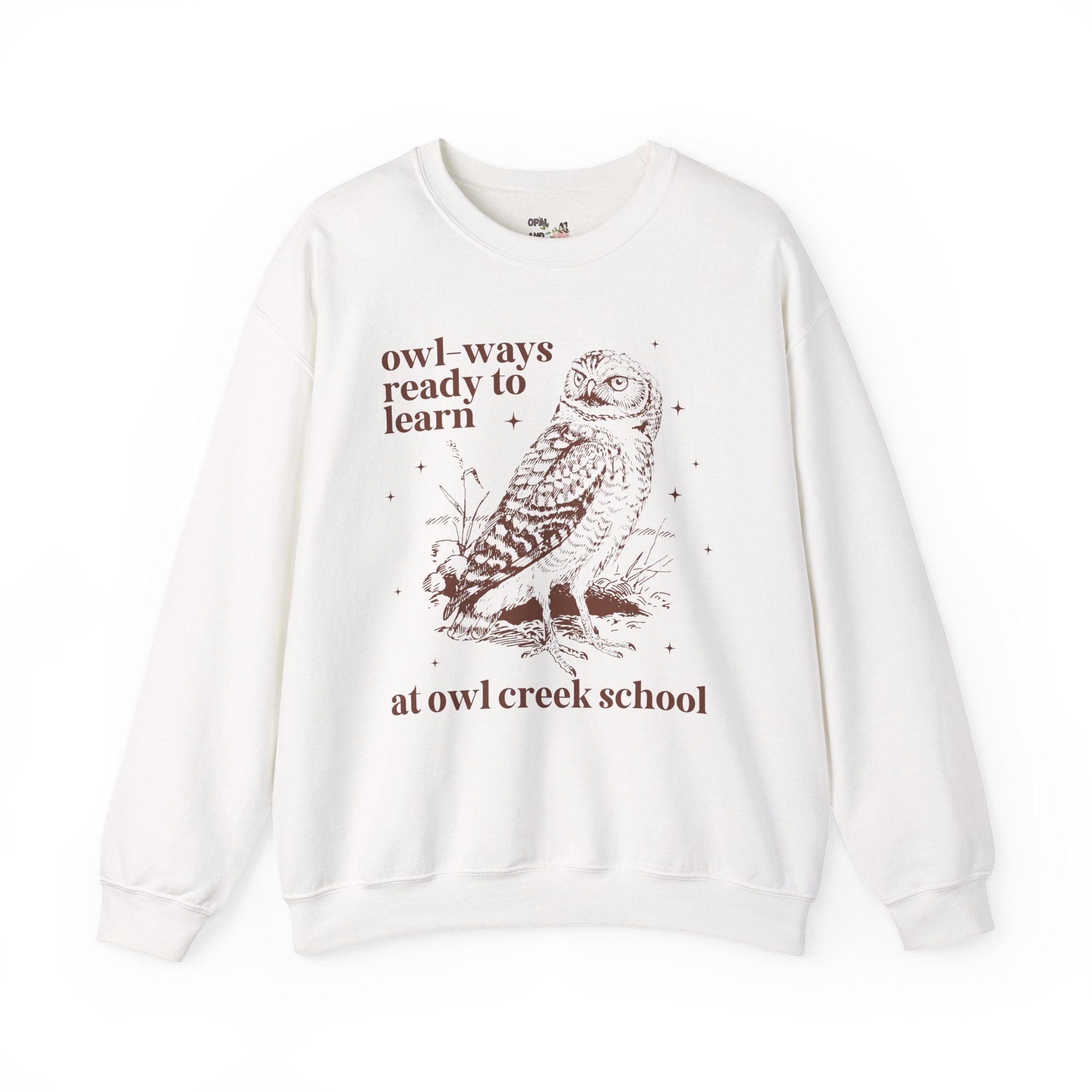 Owl Creek Sweatshirt: Owl - Ways Ready to Learn - Opal and June