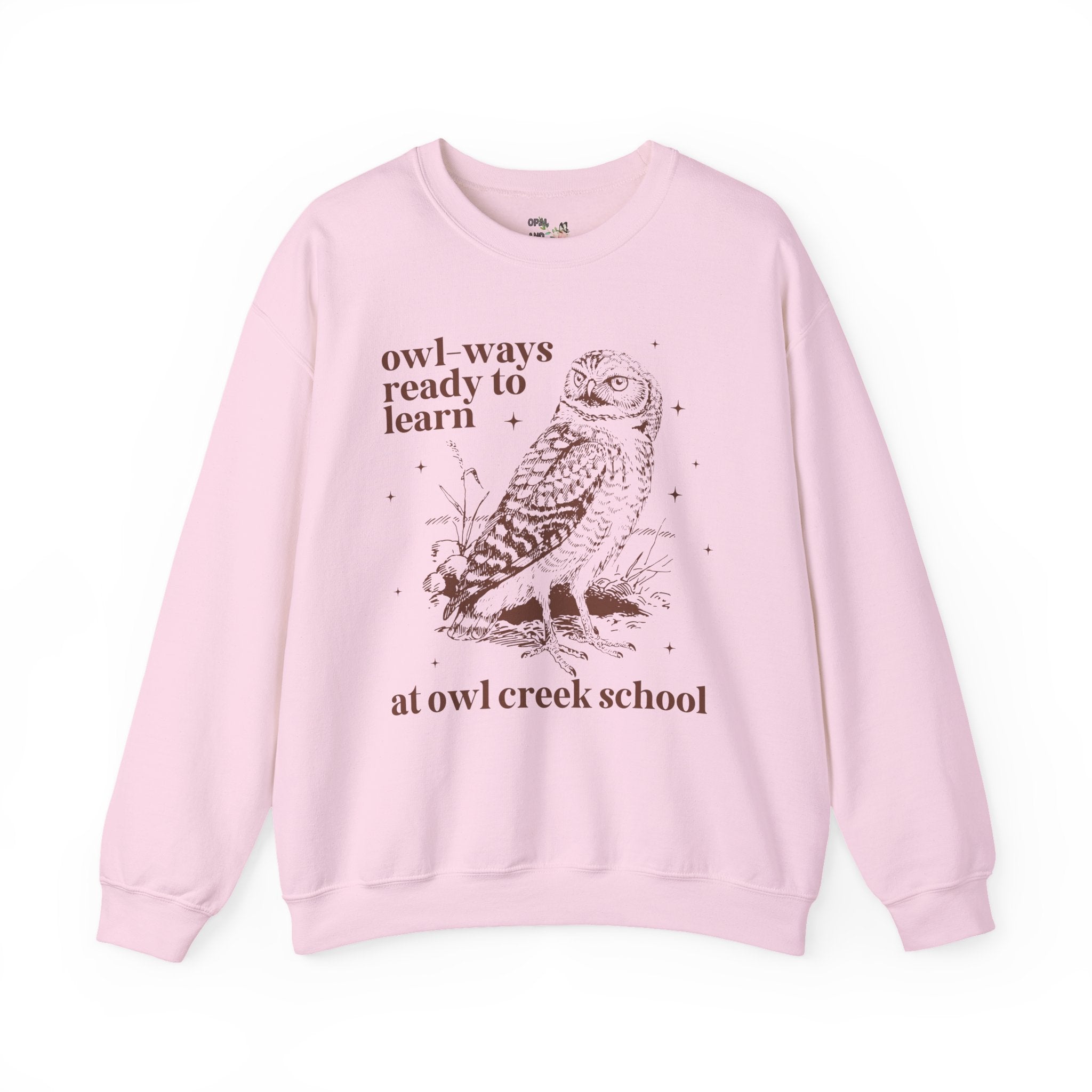Owl Creek Sweatshirt: Owl - Ways Ready to Learn - Opal and June