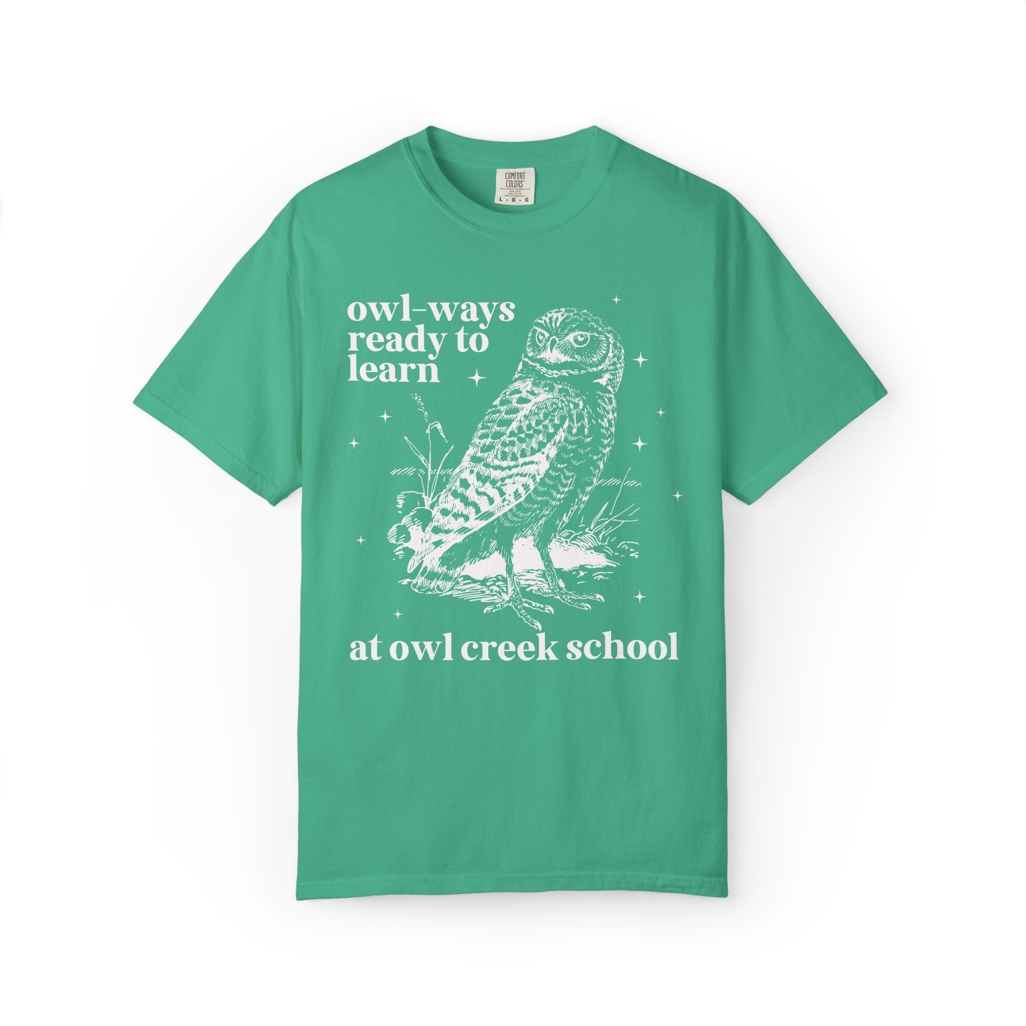 Owl Creek Tee Shirt: Owl - Ways Ready to Learn - Opal and June