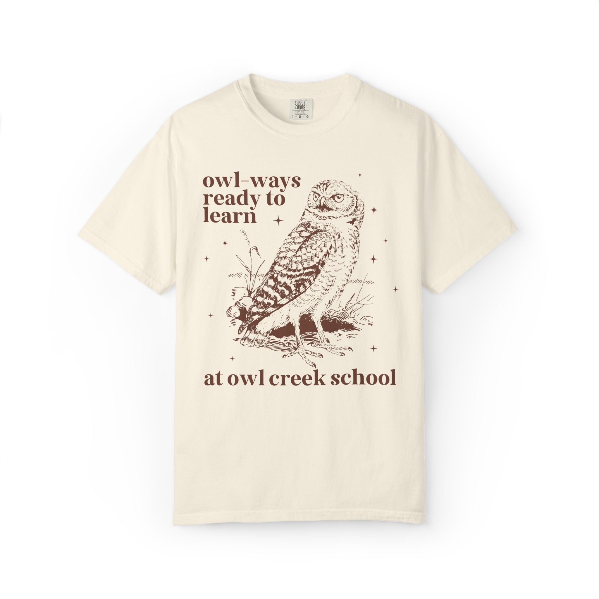 Owl Creek Tee Shirt: Owl - Ways Ready to Learn - Opal and June