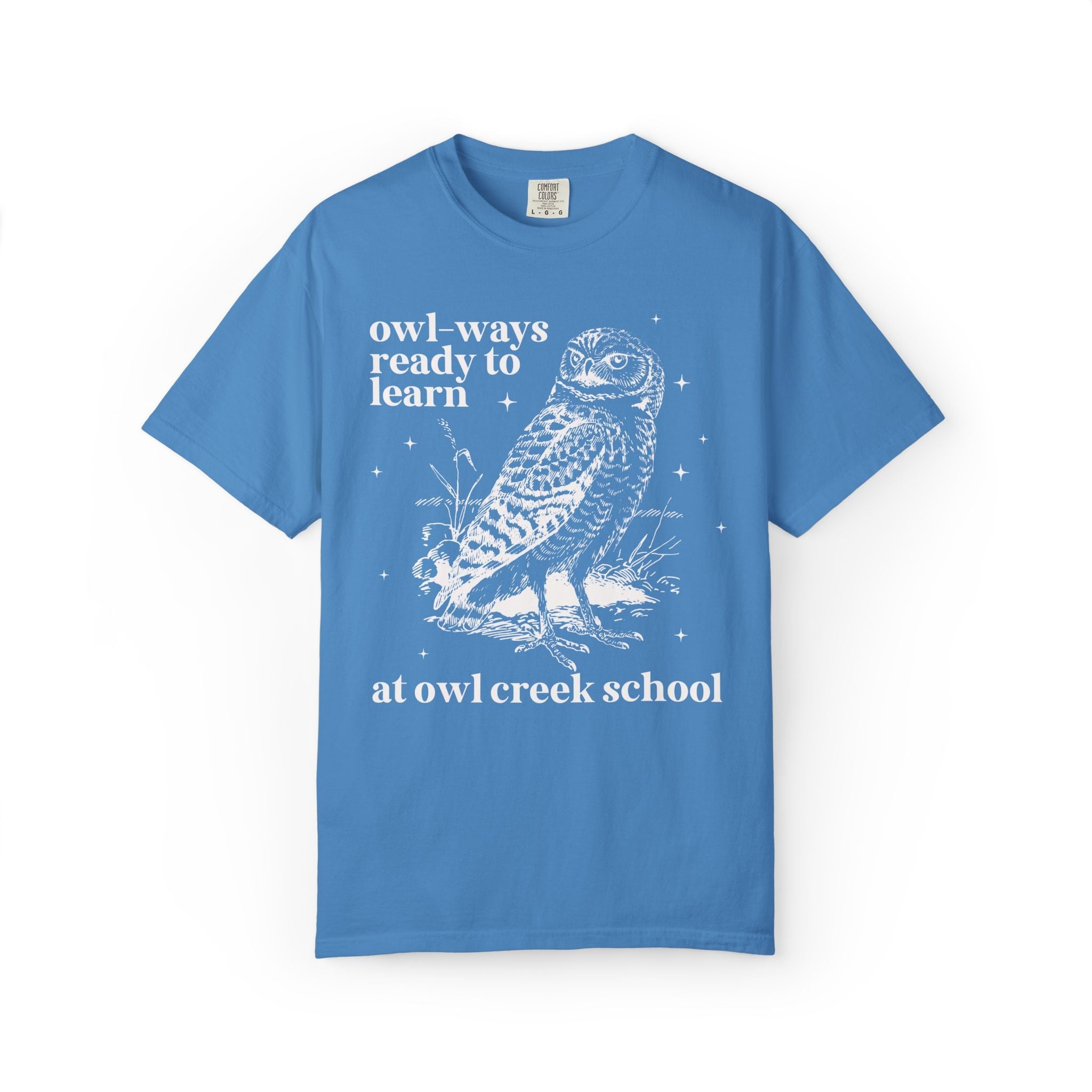 Owl Creek Tee Shirt: Owl - Ways Ready to Learn - Opal and June