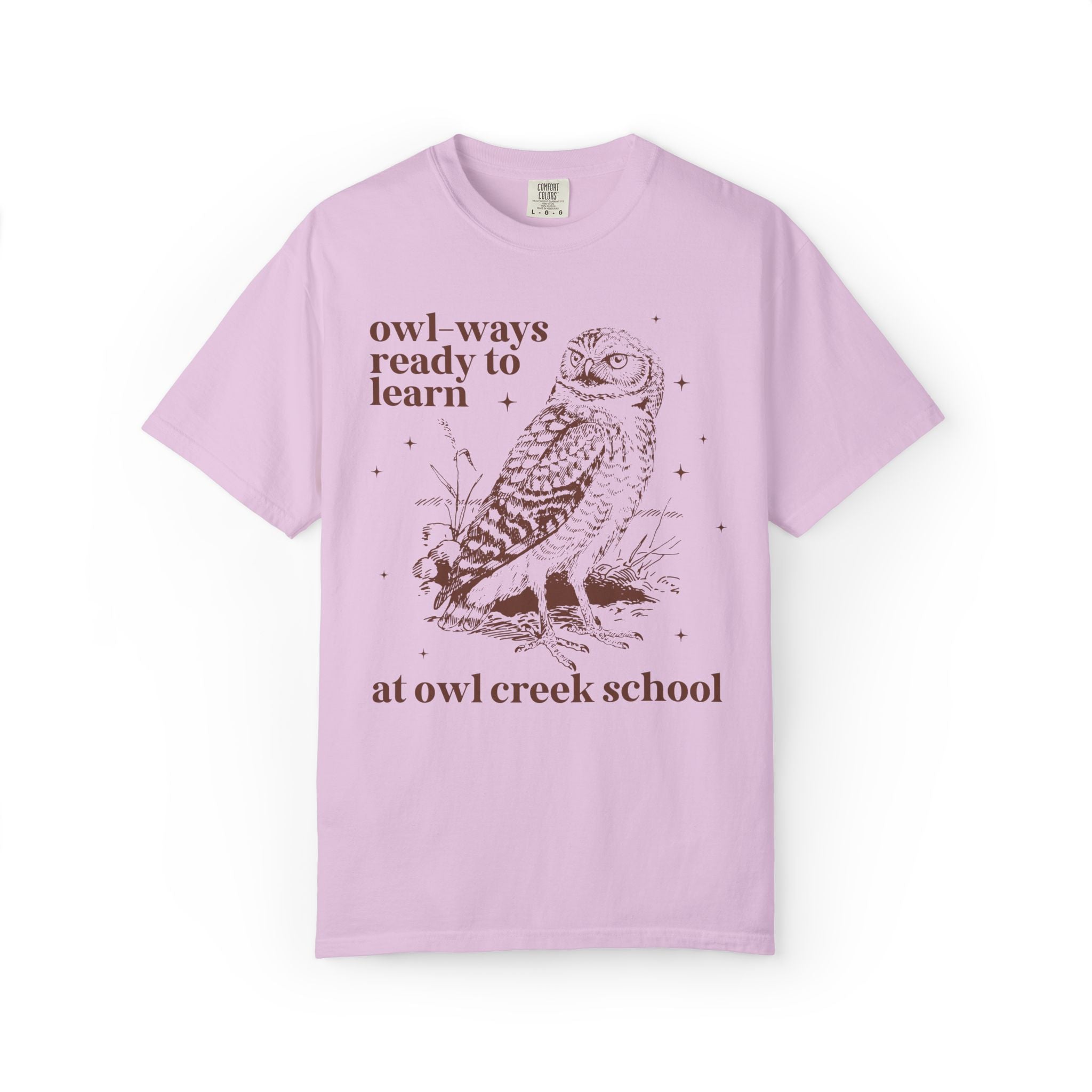 Owl Creek Tee Shirt: Owl - Ways Ready to Learn - Opal and June