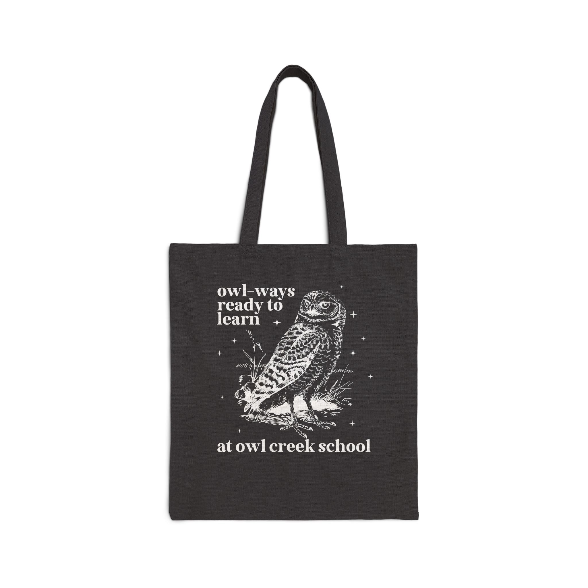 Owl Creek Tote Bag: Owl - Ways Ready to Learn - Opal and June